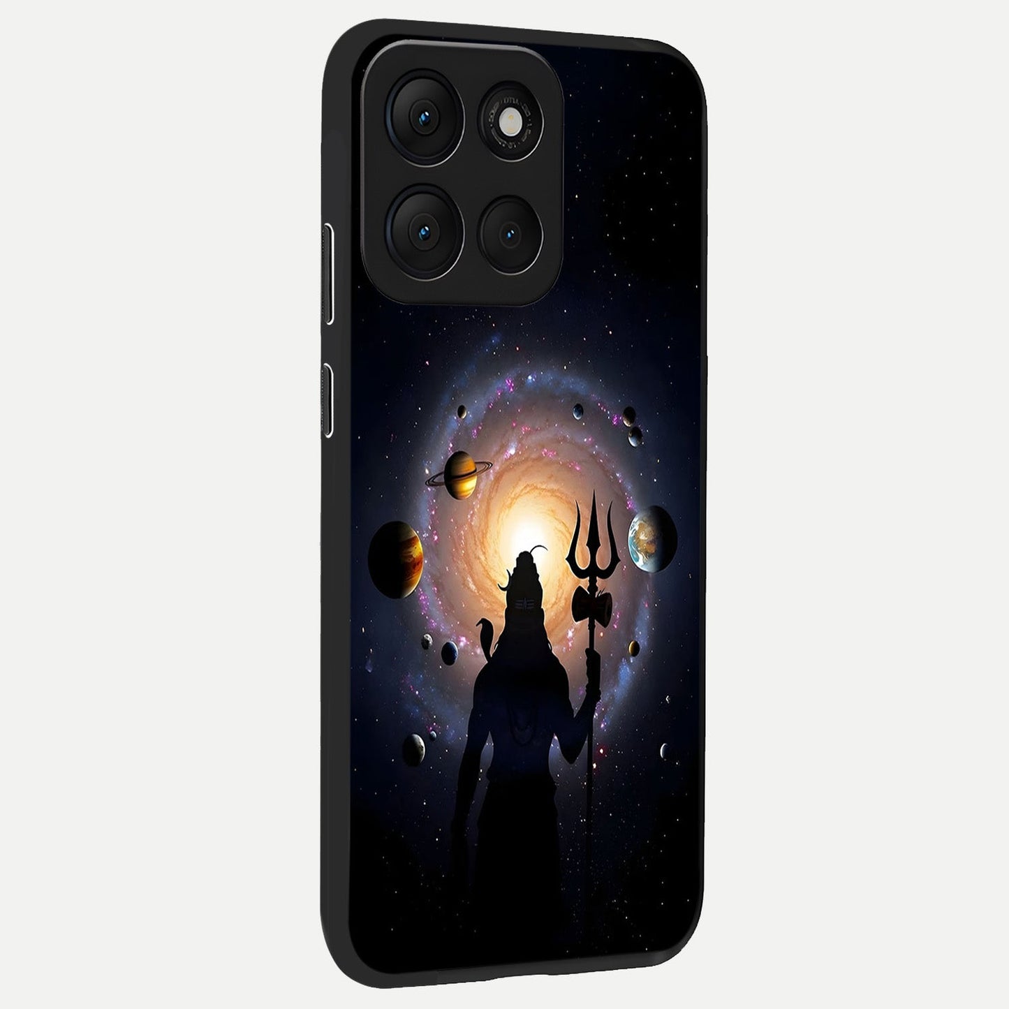 Galactic Shiva Vision back cover For Moto G86 Power slim fit glass case with vibrant aesthetic design