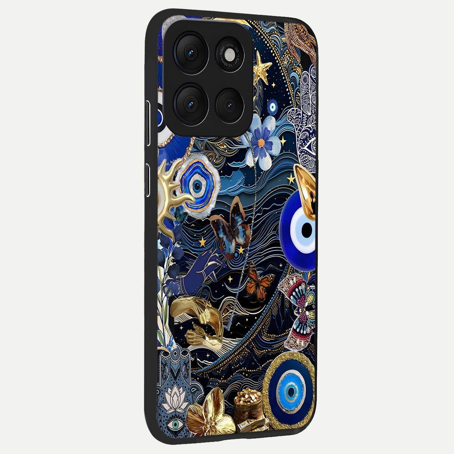 Golden Moon Magic back cover For Moto G86 Power slim fit glass case with vibrant aesthetic design