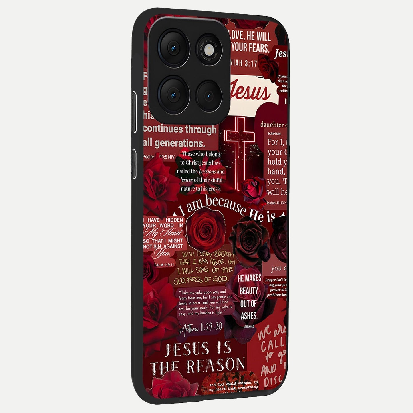 Jesus Love Heals back cover For Moto G86 Power slim fit glass case with vibrant aesthetic design