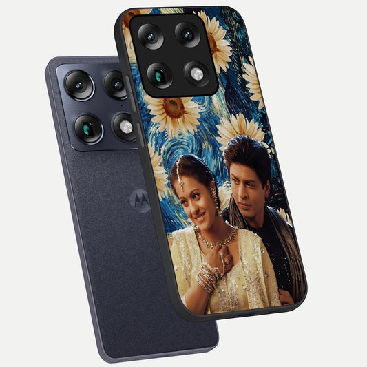 Eternal Love Story phone case For Moto Signature showing premium glass back cover with detailed artwork