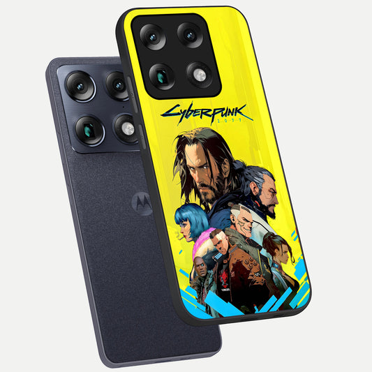 Neon Rebel Genesis phone case For Moto Signature showing premium glass back cover with detailed artwork