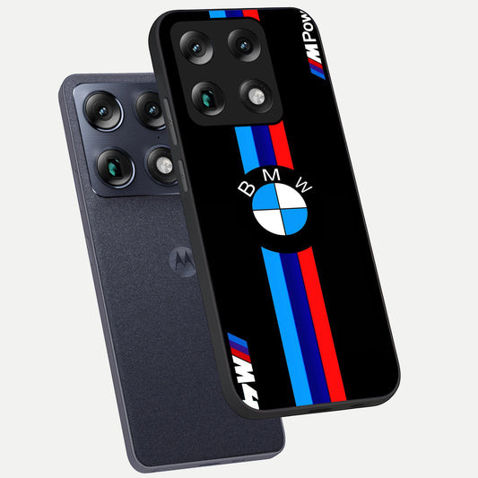 Turbo BMW Beast phone case For Moto Signature showing premium glass back cover with detailed artwork