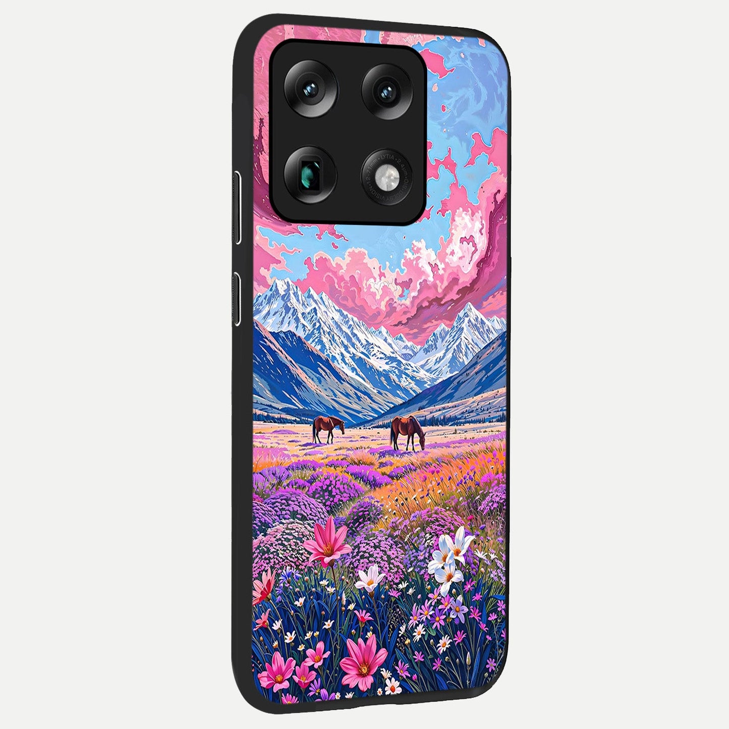 Blossom Valley Dream back cover For Moto Signature slim fit glass case with vibrant aesthetic design