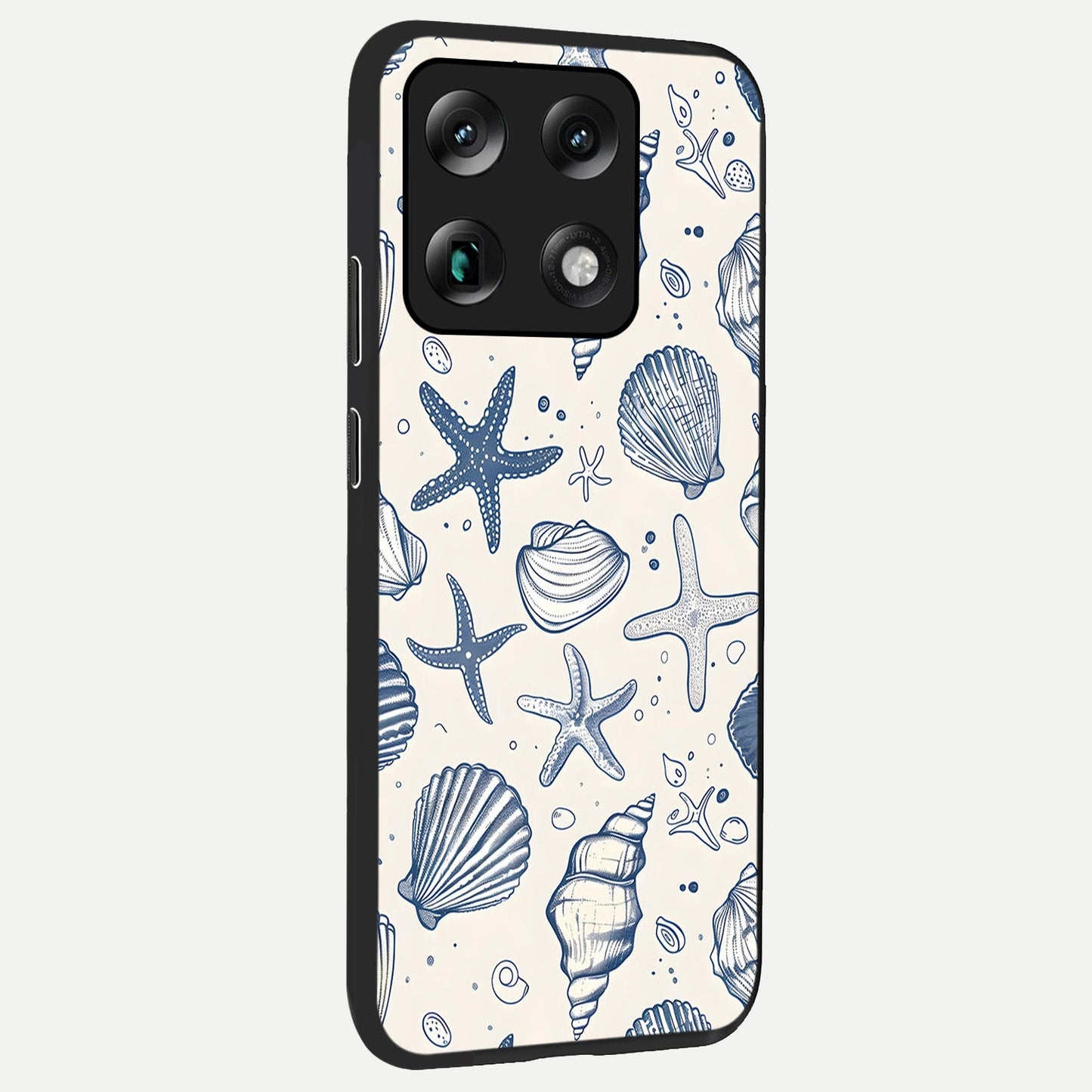 Blue Ocean Outline back cover For Moto Signature slim fit glass case with vibrant aesthetic design