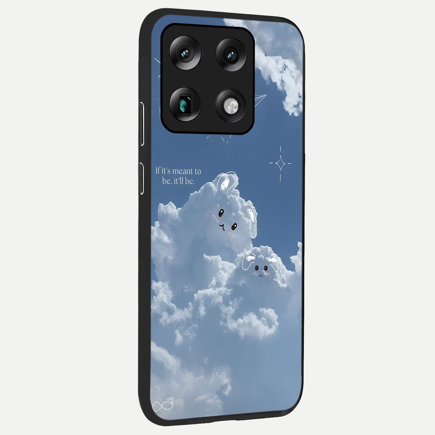 Cloud Bunny Dreams back cover For Moto Signature slim fit glass case with vibrant aesthetic design