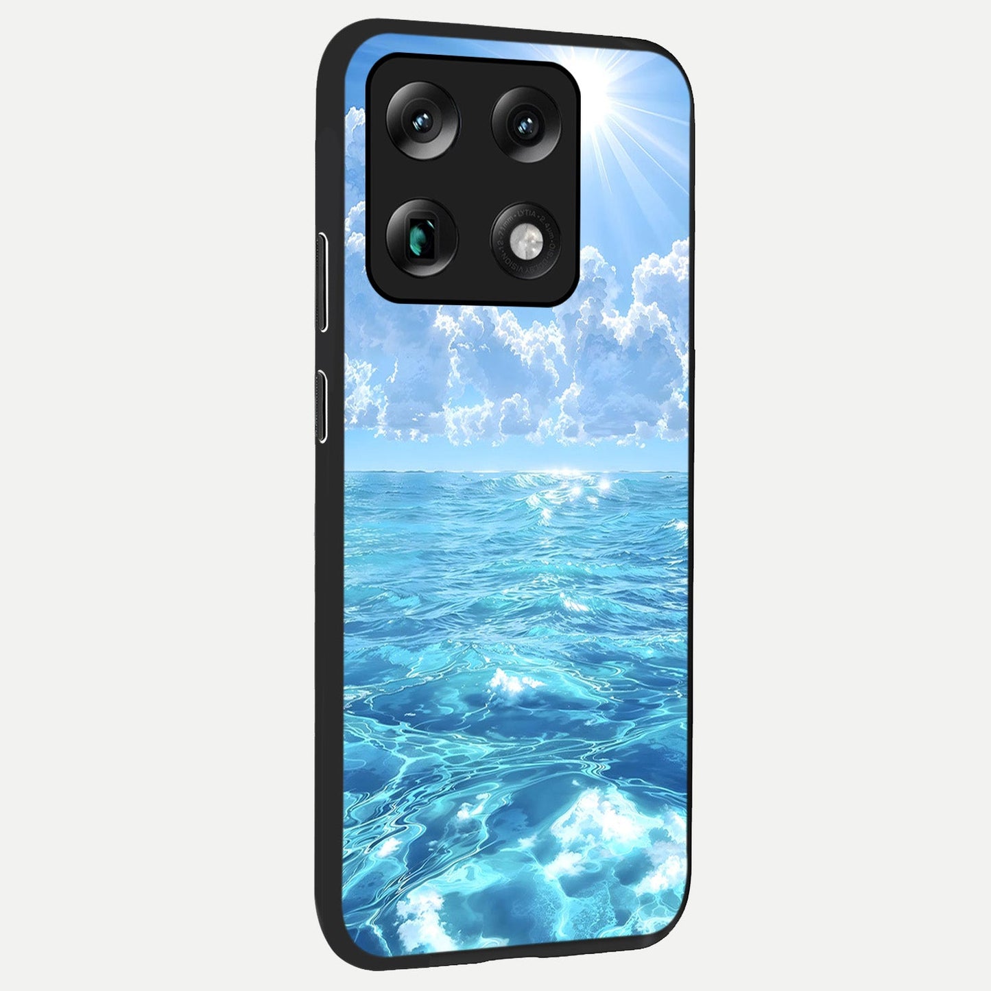 Endless Ocean Horizon back cover For Moto Signature slim fit glass case with vibrant aesthetic design