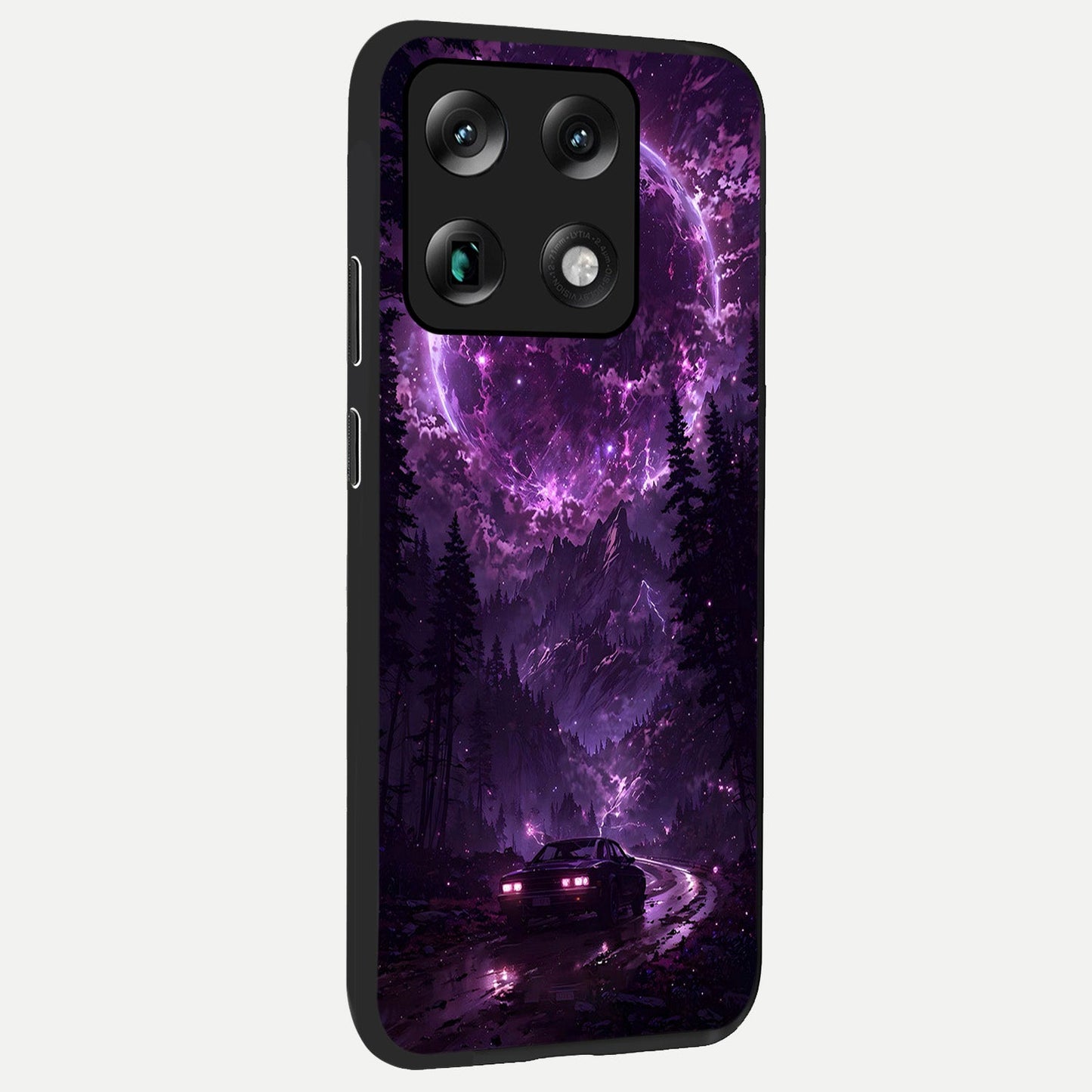 Eternal Cosmic Drive back cover For Moto Signature slim fit glass case with vibrant aesthetic design