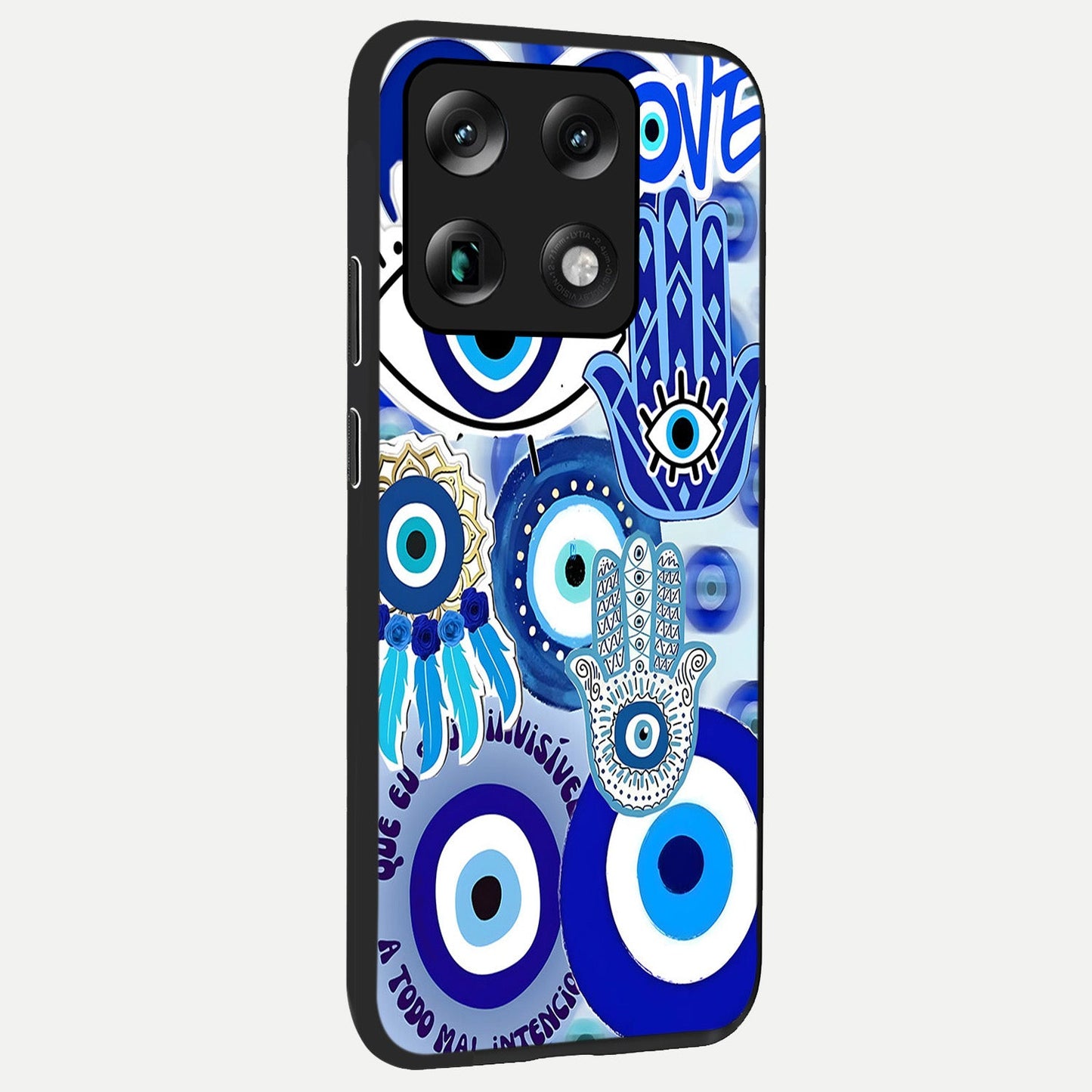 Evil Eyes Dream back cover For Moto Signature slim fit glass case with vibrant aesthetic design