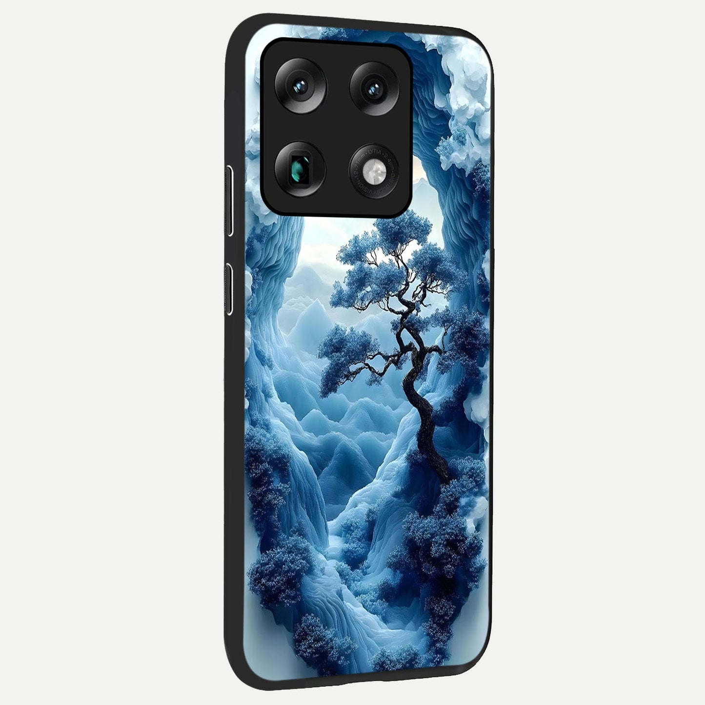 Frozen Serenity Gate back cover For Moto Signature slim fit glass case with vibrant aesthetic design