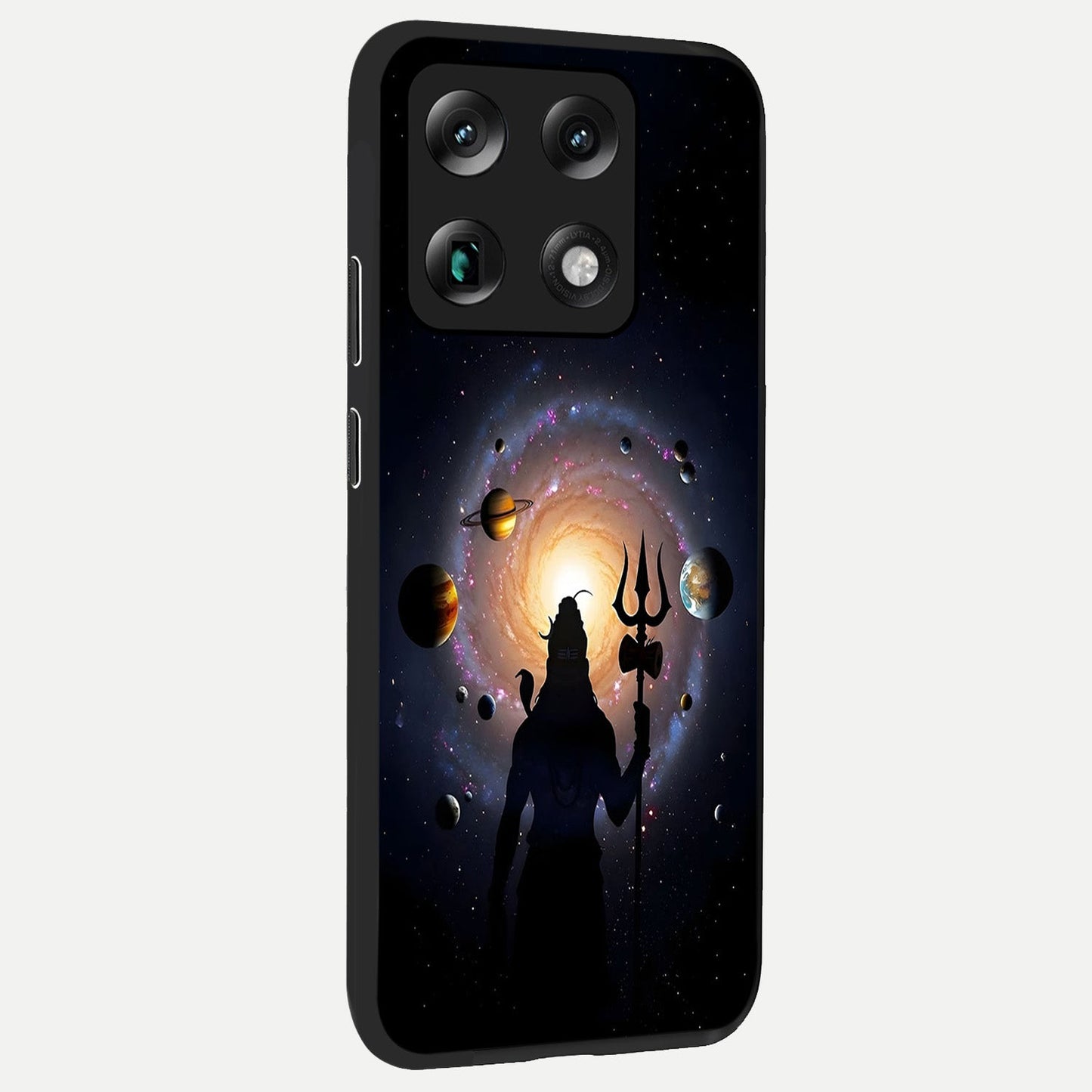 Galactic Shiva Vision back cover For Moto Signature slim fit glass case with vibrant aesthetic design