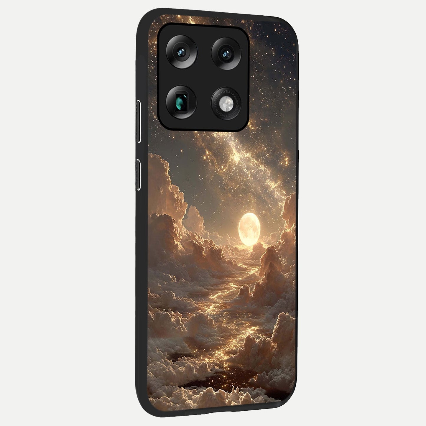 Golden Sky Dream back cover For Moto Signature slim fit glass case with vibrant aesthetic design