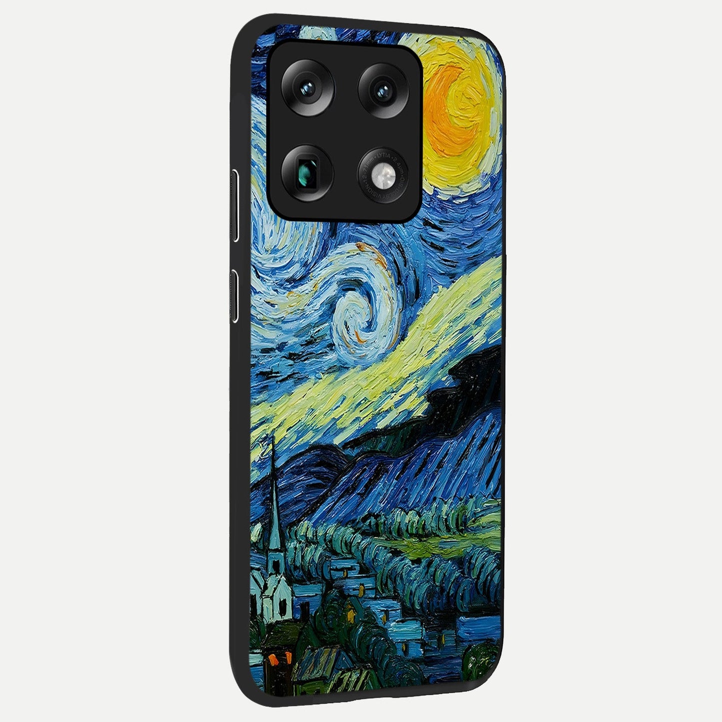 Inspired Van Gogh Art back cover For Moto Signature slim fit glass case with vibrant aesthetic design