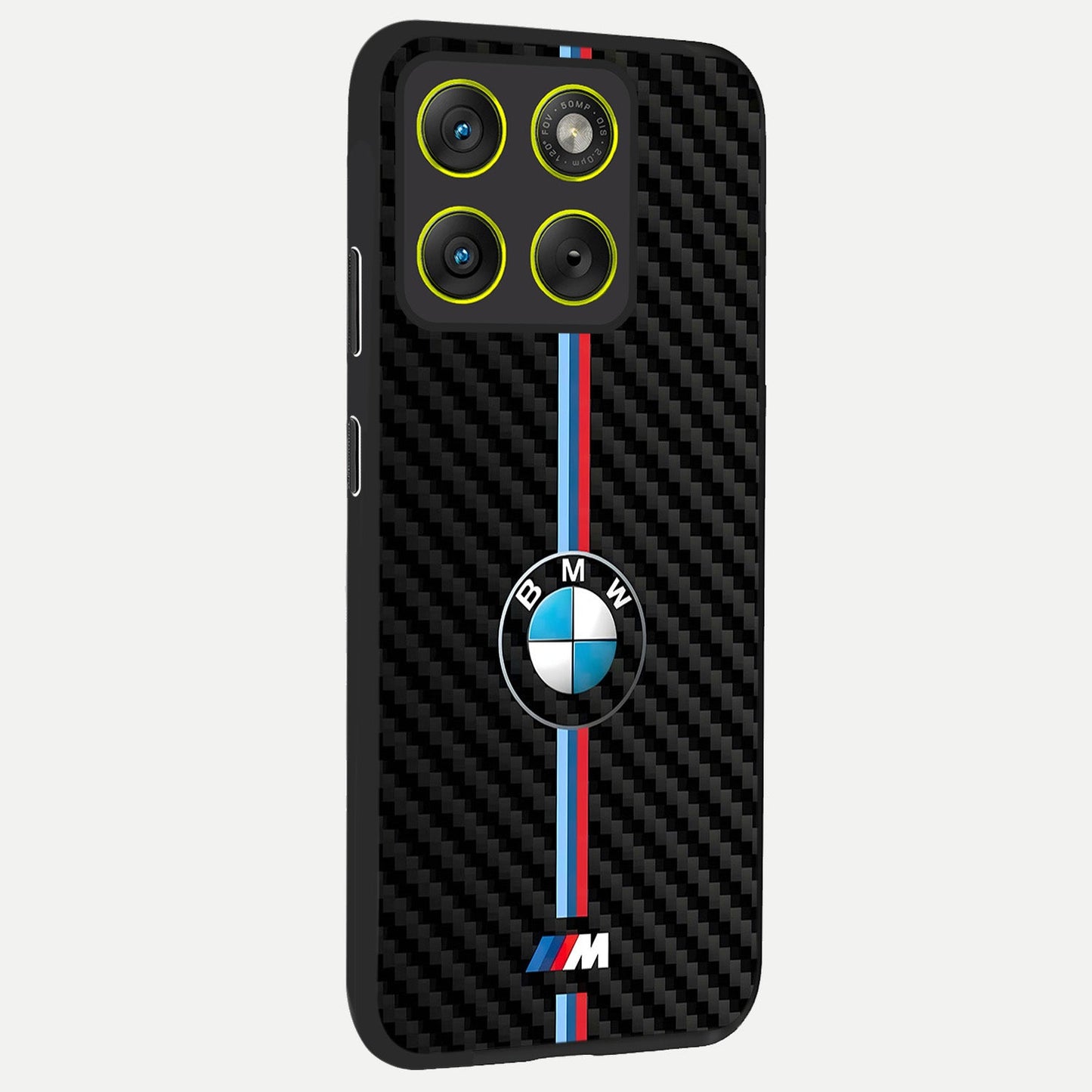 BMW Pattern back cover For Moto Edge 70 slim fit glass case with vibrant aesthetic design