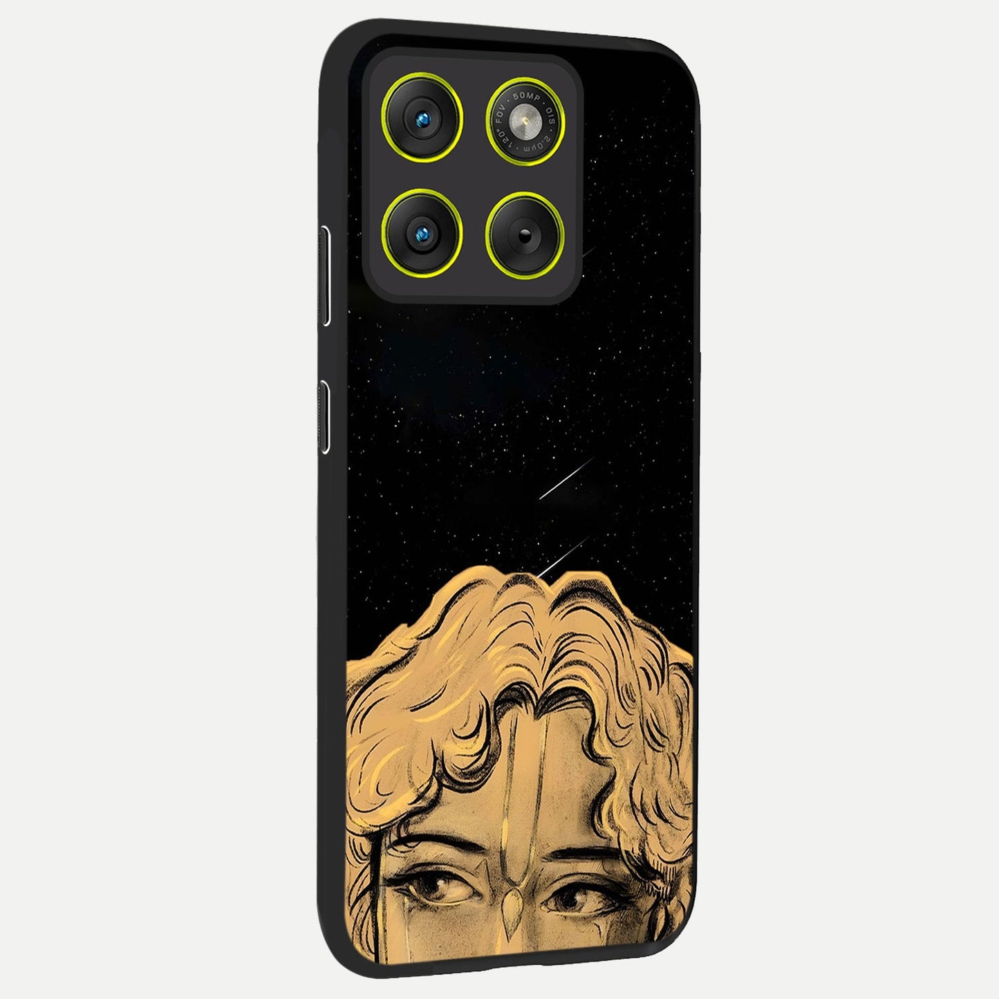 Celestial Gods Plan back cover For Moto Edge 70 slim fit glass case with vibrant aesthetic design