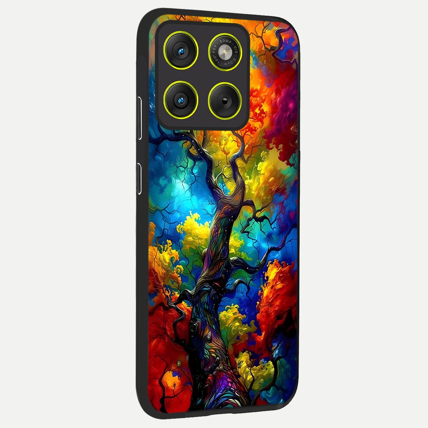 Colorful Soda Bottles back cover For Moto Edge 70 slim fit glass case with vibrant aesthetic design