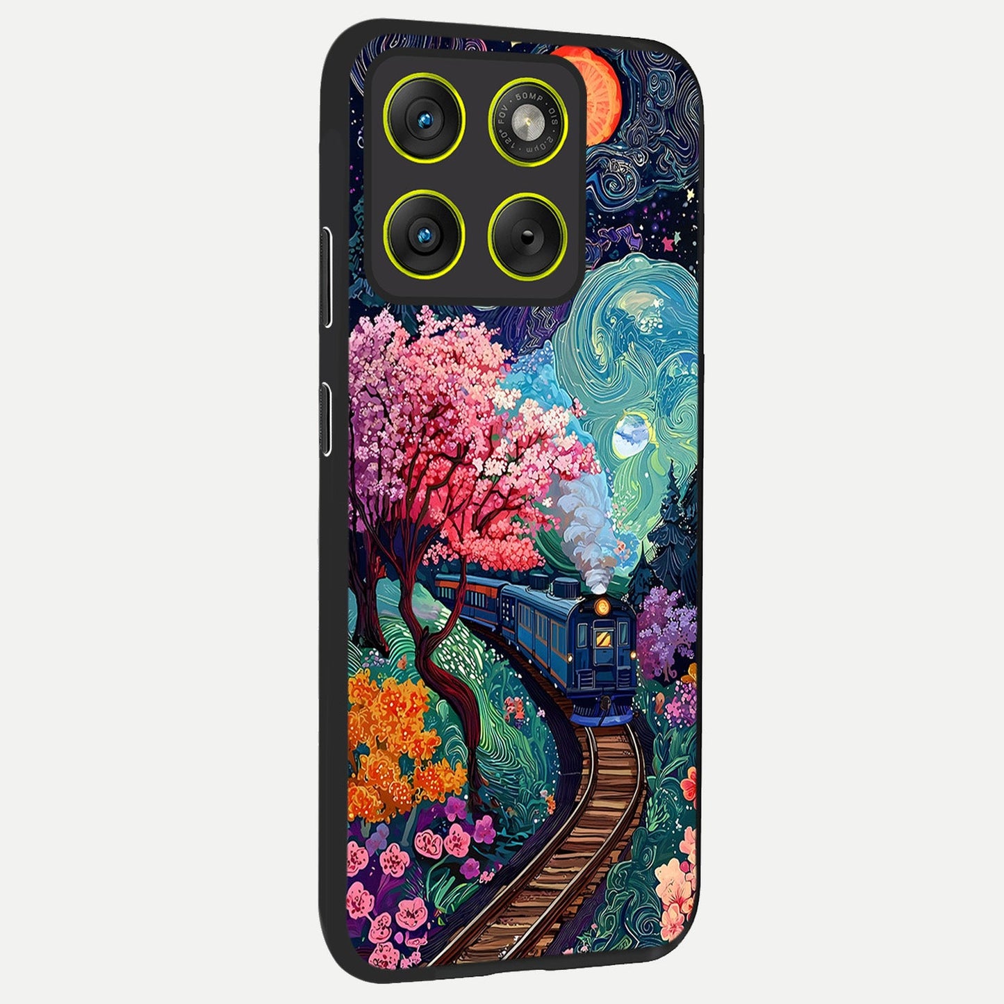 Digital Art back cover For Moto Edge 70 slim fit glass case with vibrant aesthetic design