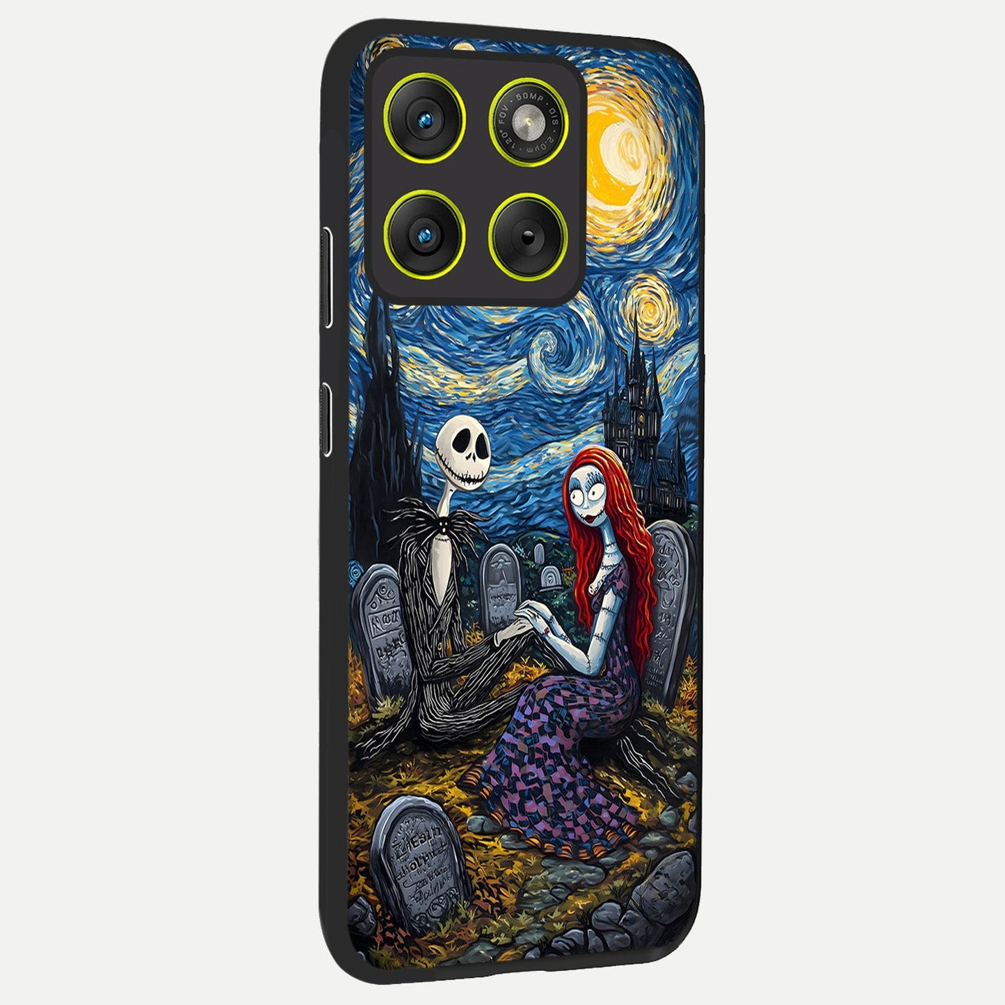 Eternal Night Love back cover For Moto Edge 70 slim fit glass case with vibrant aesthetic design