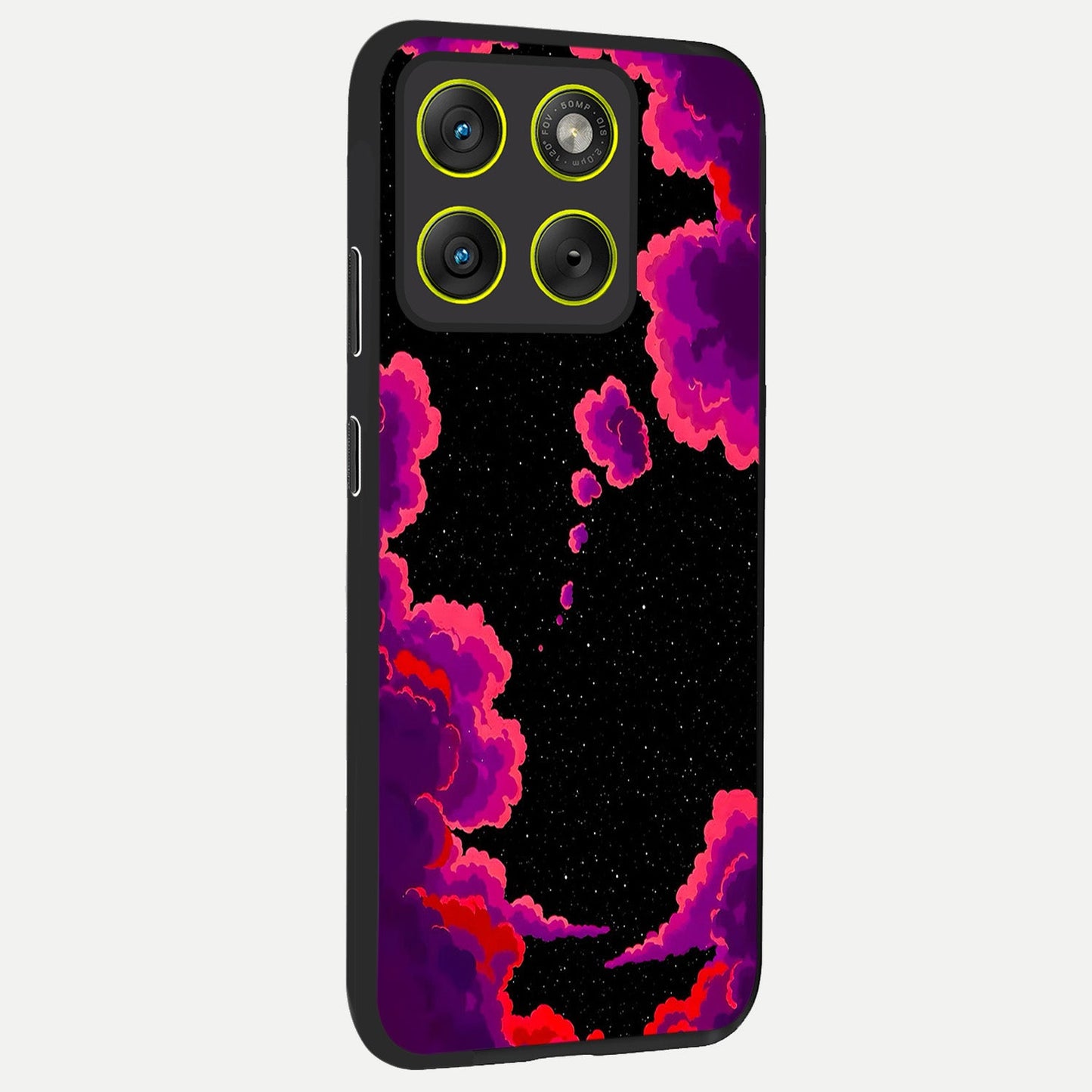Galaxy Dream Frame back cover For Moto Edge 70 slim fit glass case with vibrant aesthetic design
