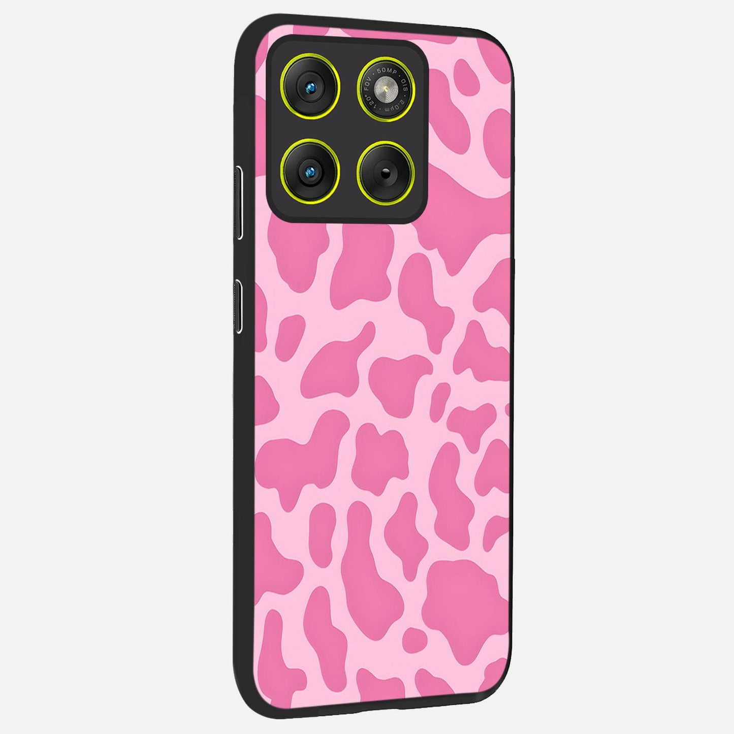 Pinkish Scenery back cover For Moto Edge 70 slim fit glass case with vibrant aesthetic design