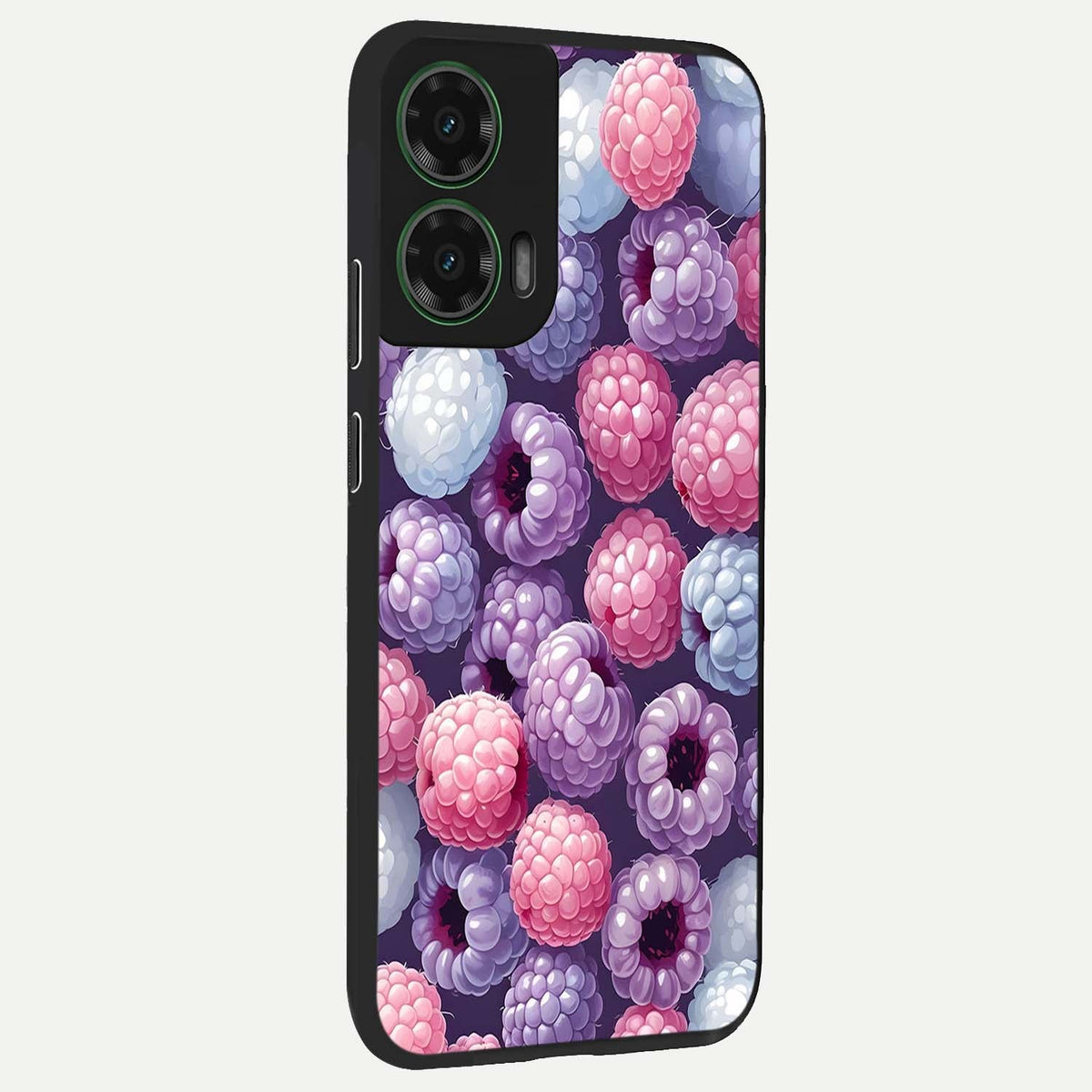 Berry Candy Pop back cover For Moto G35 slim fit glass case with vibrant aesthetic design