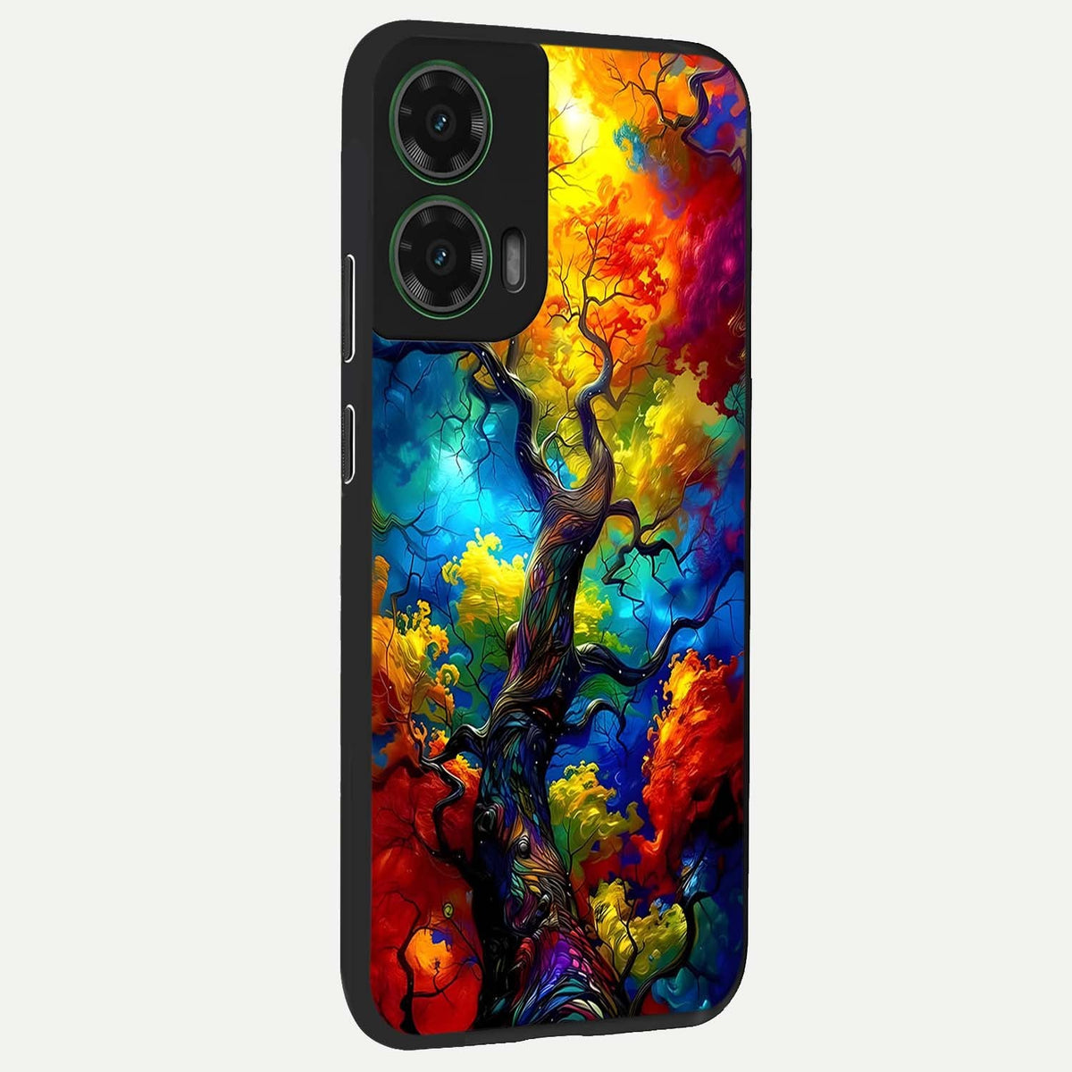 Colorful Soda Bottles back cover For Moto G35 slim fit glass case with vibrant aesthetic design