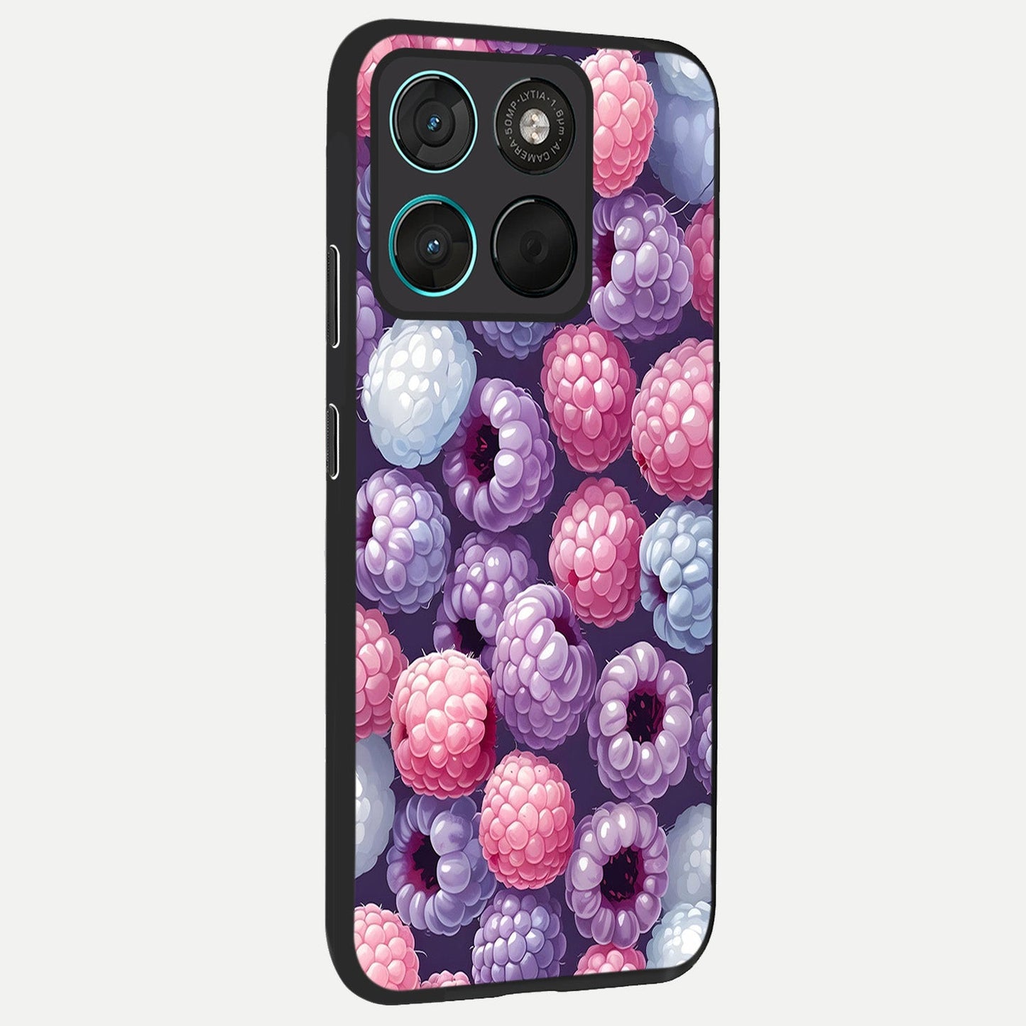 Berry Candy Pop back cover For Moto G57 Power slim fit glass case with vibrant aesthetic design