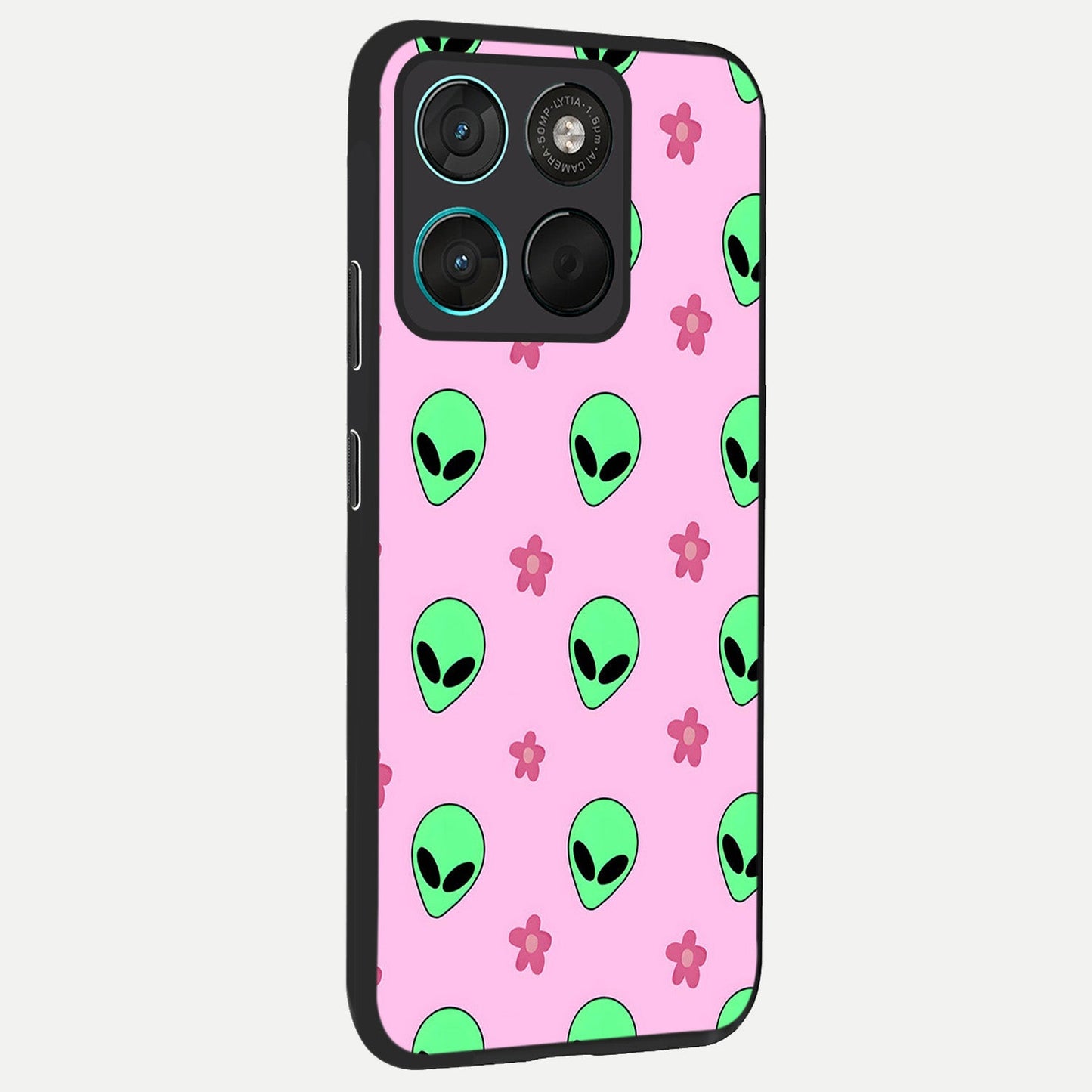 Cosmic Cute Crush back cover For Moto G57 Power slim fit glass case with vibrant aesthetic design