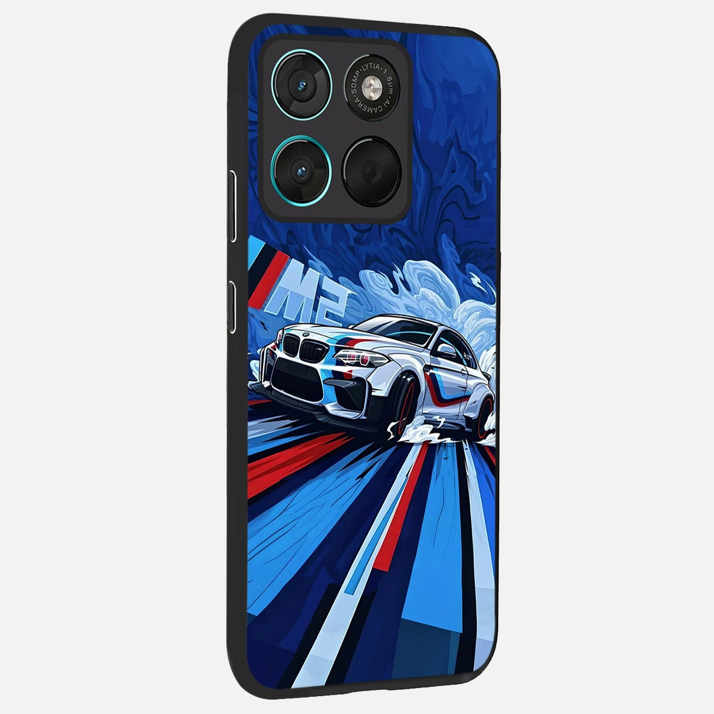 Drift Power Rush back cover For Moto G57 Power slim fit glass case with vibrant aesthetic design