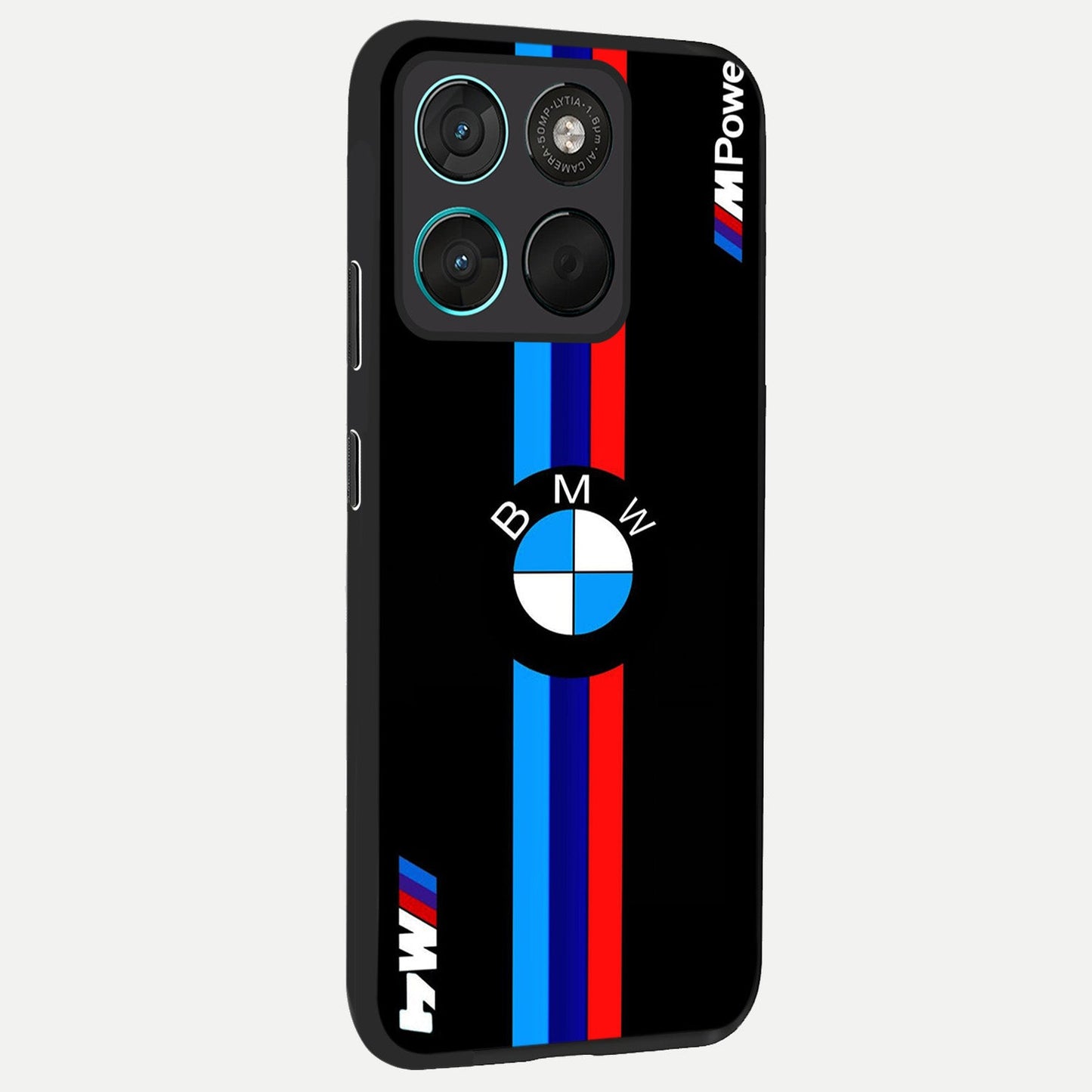 Turbo BMW Beast back cover For Moto G57 Power slim fit glass case with vibrant aesthetic design