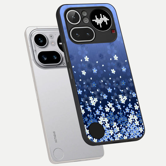Blue Starry phone case For Nothing Phone 4A Pro showing premium glass back cover with detailed artwork
