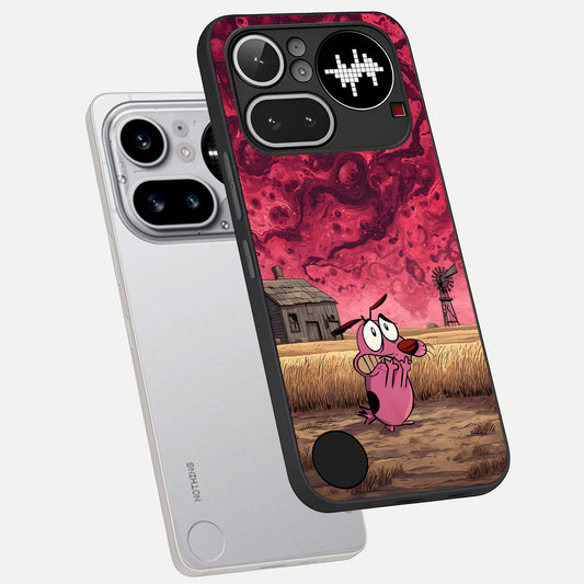 Courage Under Sky phone case For Nothing Phone 4A Pro showing premium glass back cover with detailed artwork
