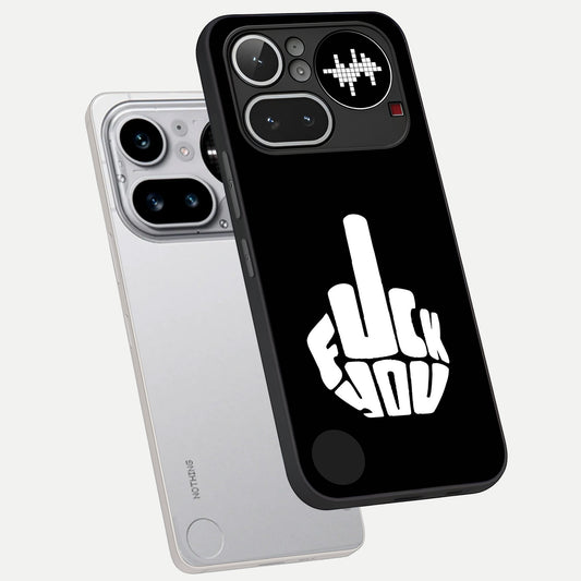 Rebel Mode On phone case For Nothing Phone 4A Pro showing premium glass back cover with detailed artwork