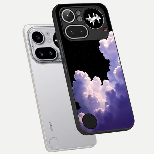 Starlit Night Whispers phone case For Nothing Phone 4A Pro showing premium glass back cover with detailed artwork