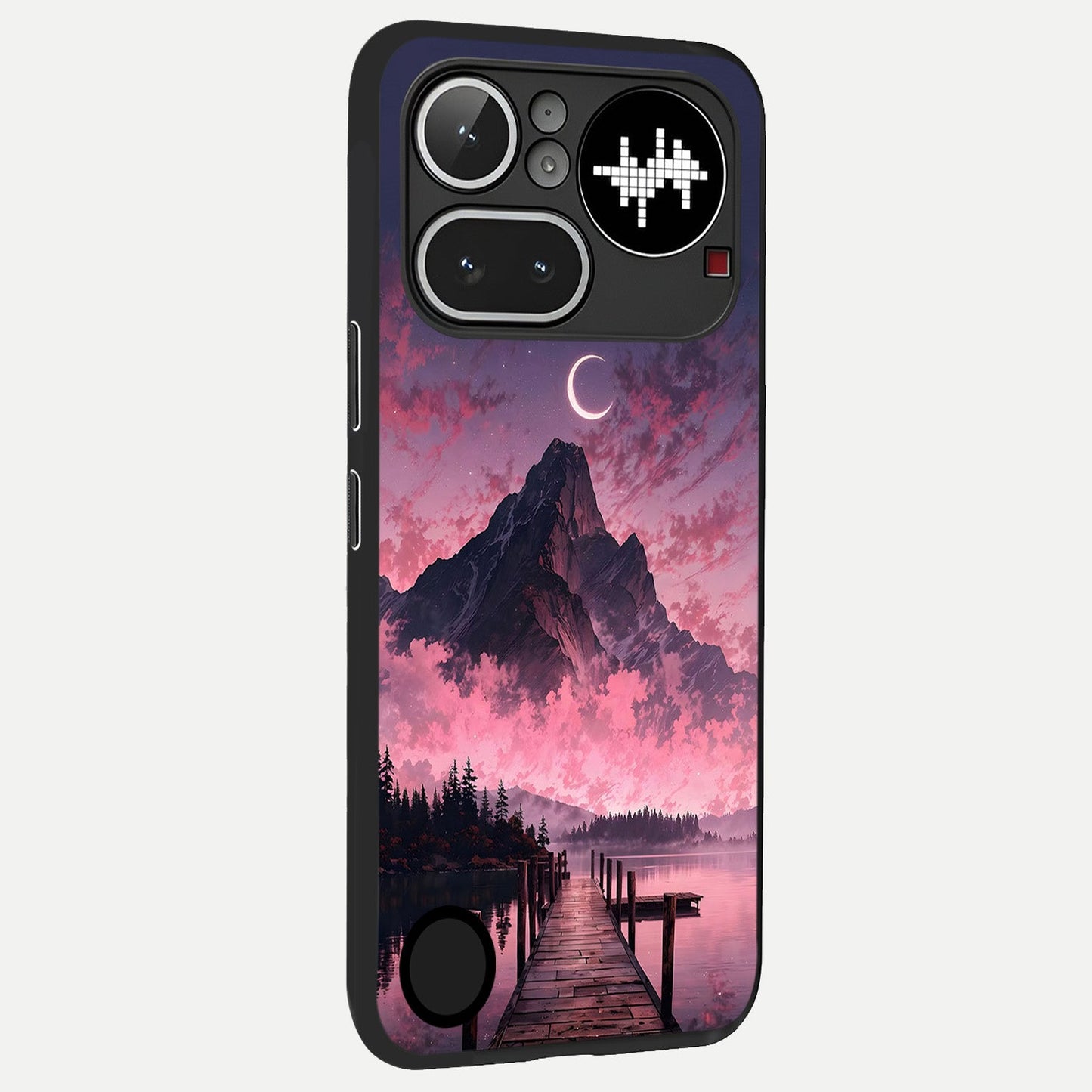 Beautiful Mountain View back cover For Nothing Phone 4A Pro slim fit glass case with vibrant aesthetic design