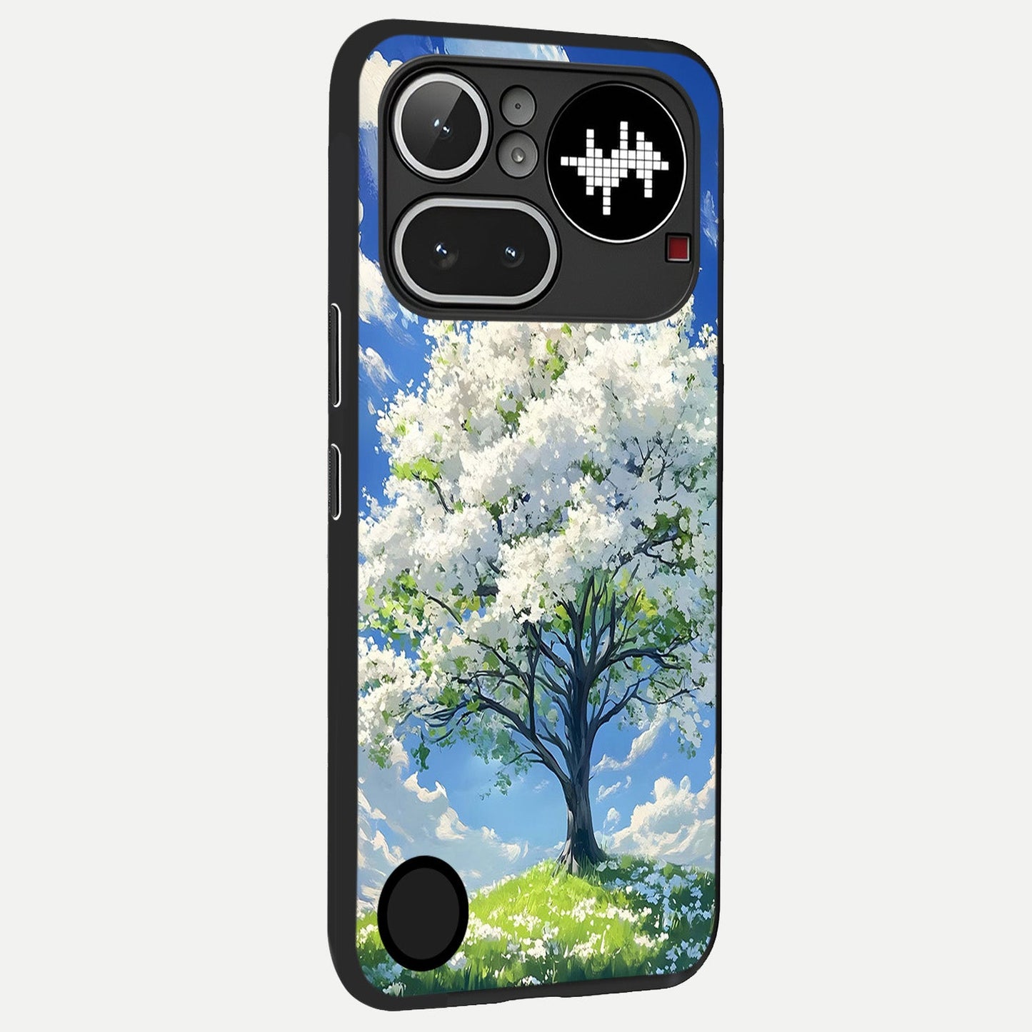 Blossom Sky Serenity back cover For Nothing Phone 4A Pro slim fit glass case with vibrant aesthetic design