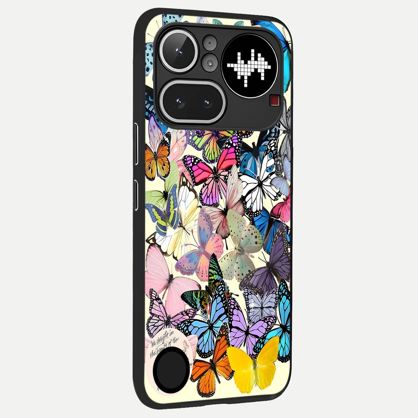 Butterflies Petal Dream back cover For Nothing Phone 4A Pro slim fit glass case with vibrant aesthetic design