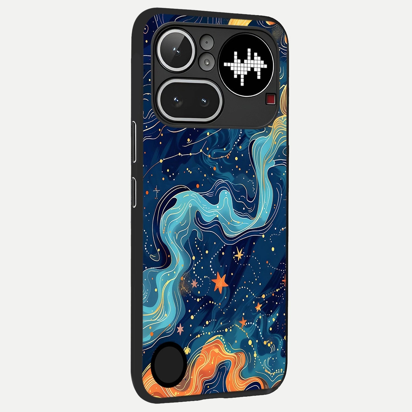 Celestial Dream Flow back cover For Nothing Phone 4A Pro slim fit glass case with vibrant aesthetic design