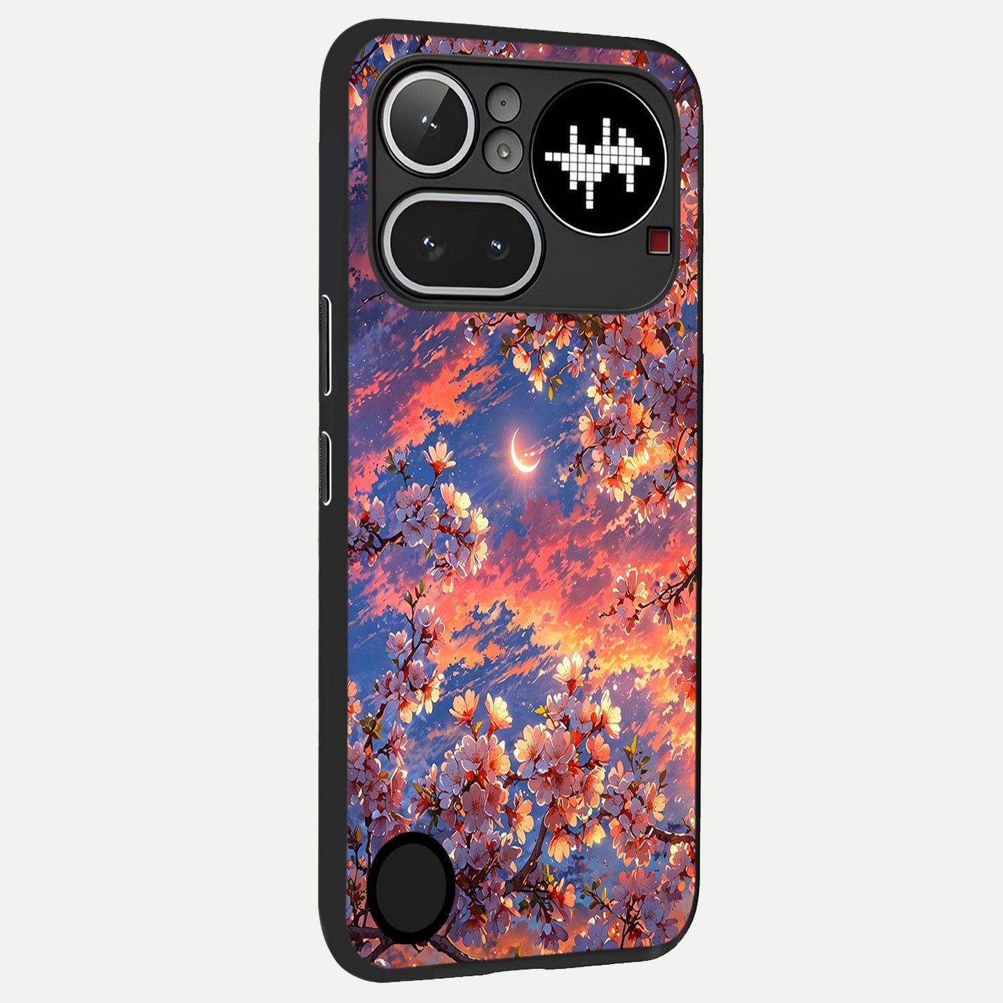 Celestial Sakura Sunset back cover For Nothing Phone 4A Pro slim fit glass case with vibrant aesthetic design