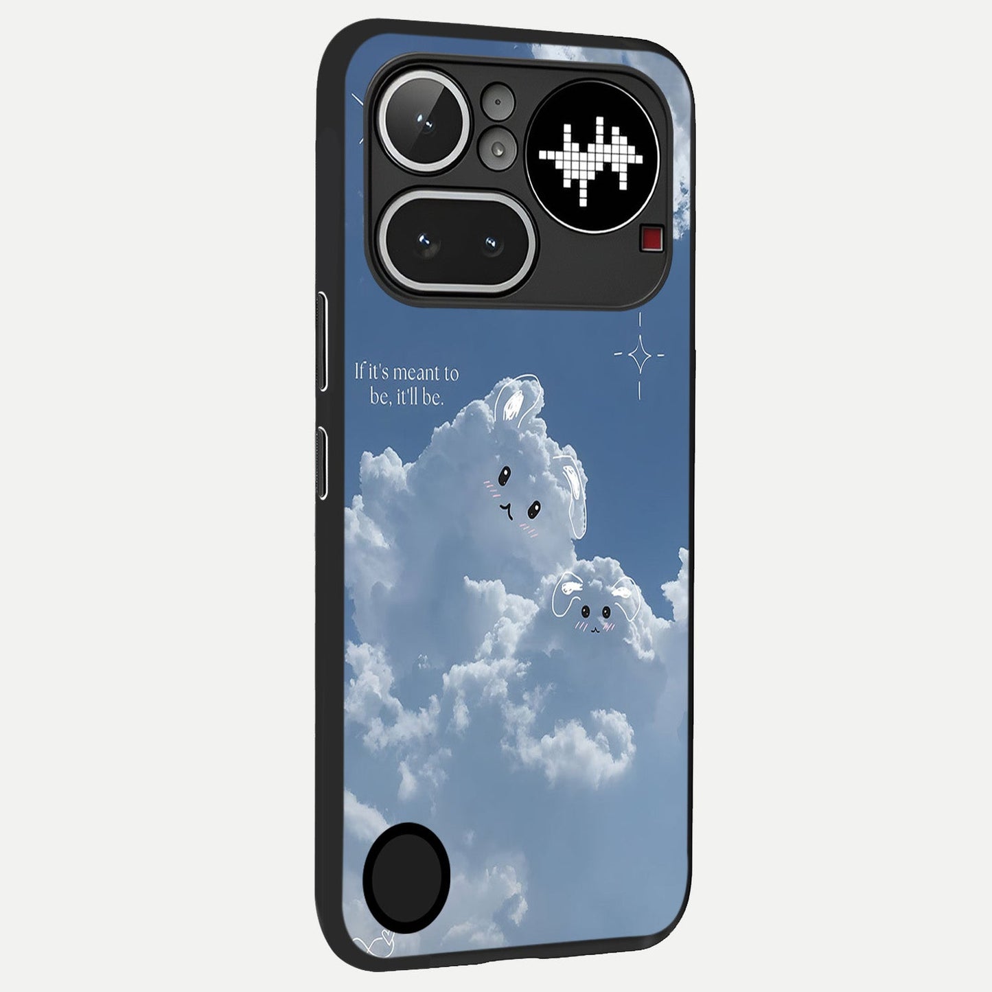 Cloud Bunny Dreams back cover For Nothing Phone 4A Pro slim fit glass case with vibrant aesthetic design