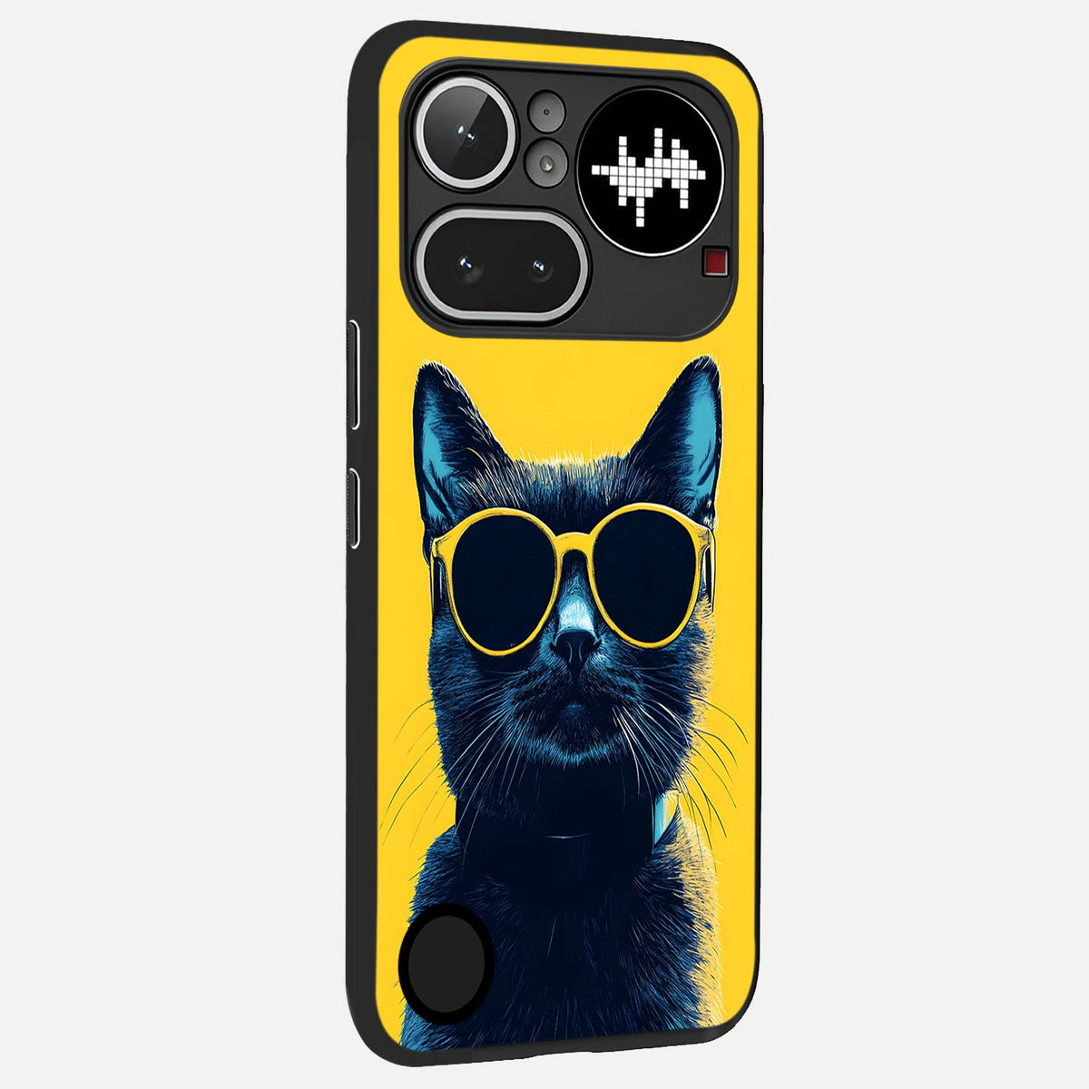 Cool Cat Vibes back cover For Nothing Phone 4A Pro slim fit glass case with vibrant aesthetic design