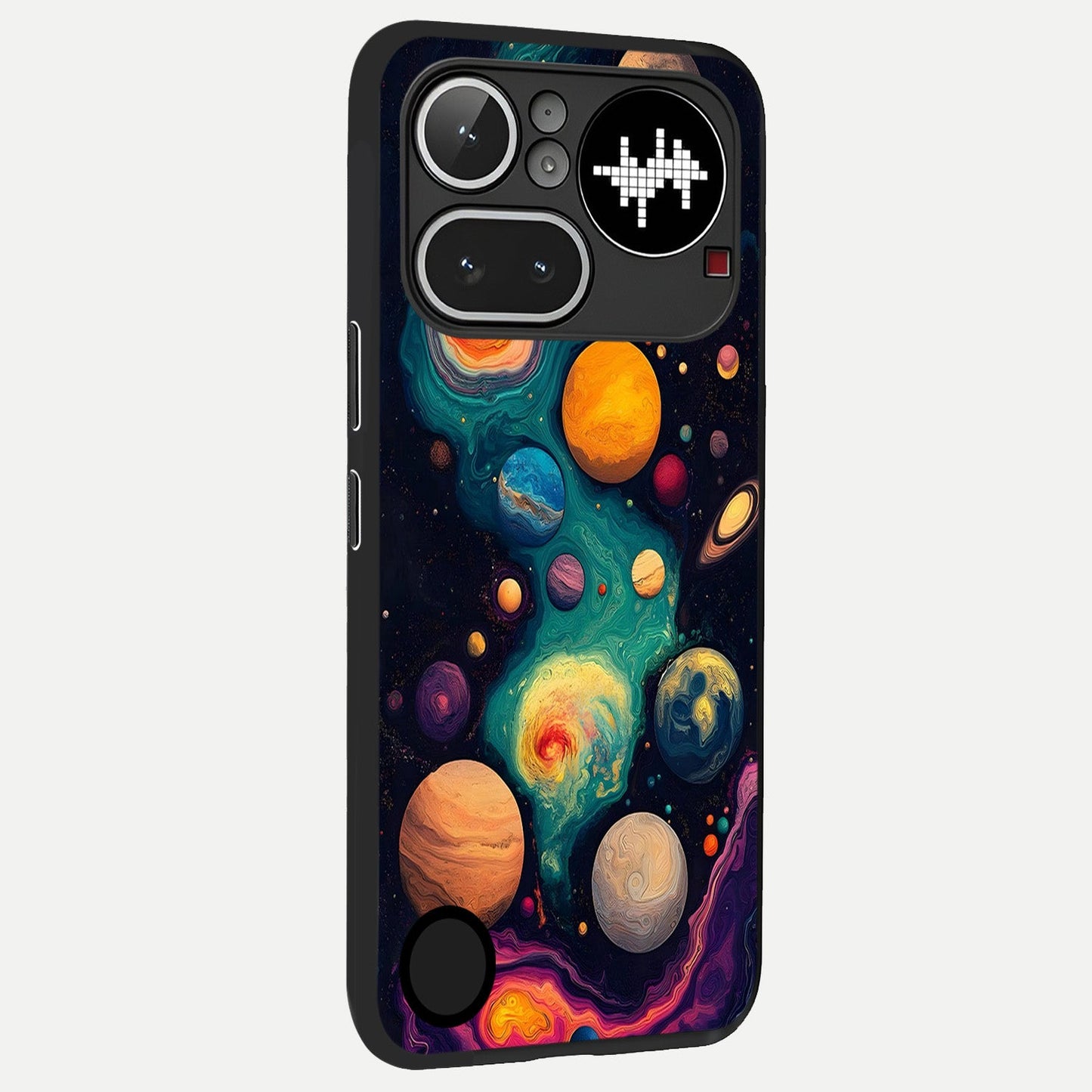 Cosmic Planet Journey back cover For Nothing Phone 4A Pro slim fit glass case with vibrant aesthetic design