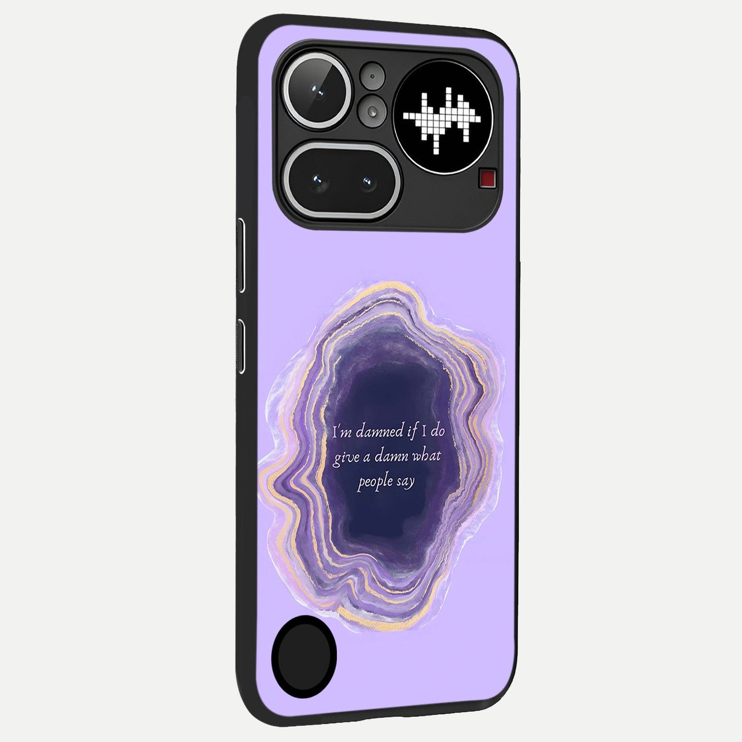 Damned People Quote back cover For Nothing Phone 4A Pro slim fit glass case with vibrant aesthetic design