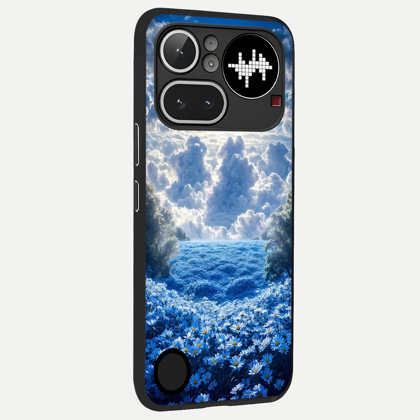 Heavenly Daisy Horizon back cover For Nothing Phone 4A Pro slim fit glass case with vibrant aesthetic design