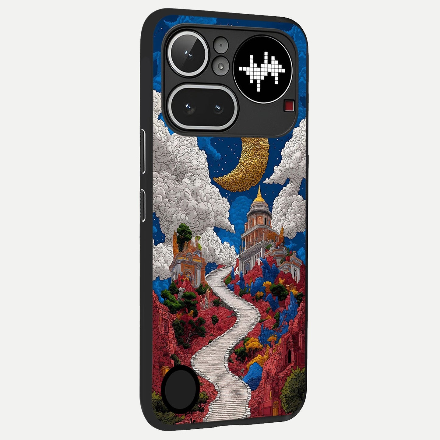 Heavenly Moon Path back cover For Nothing Phone 4A Pro slim fit glass case with vibrant aesthetic design