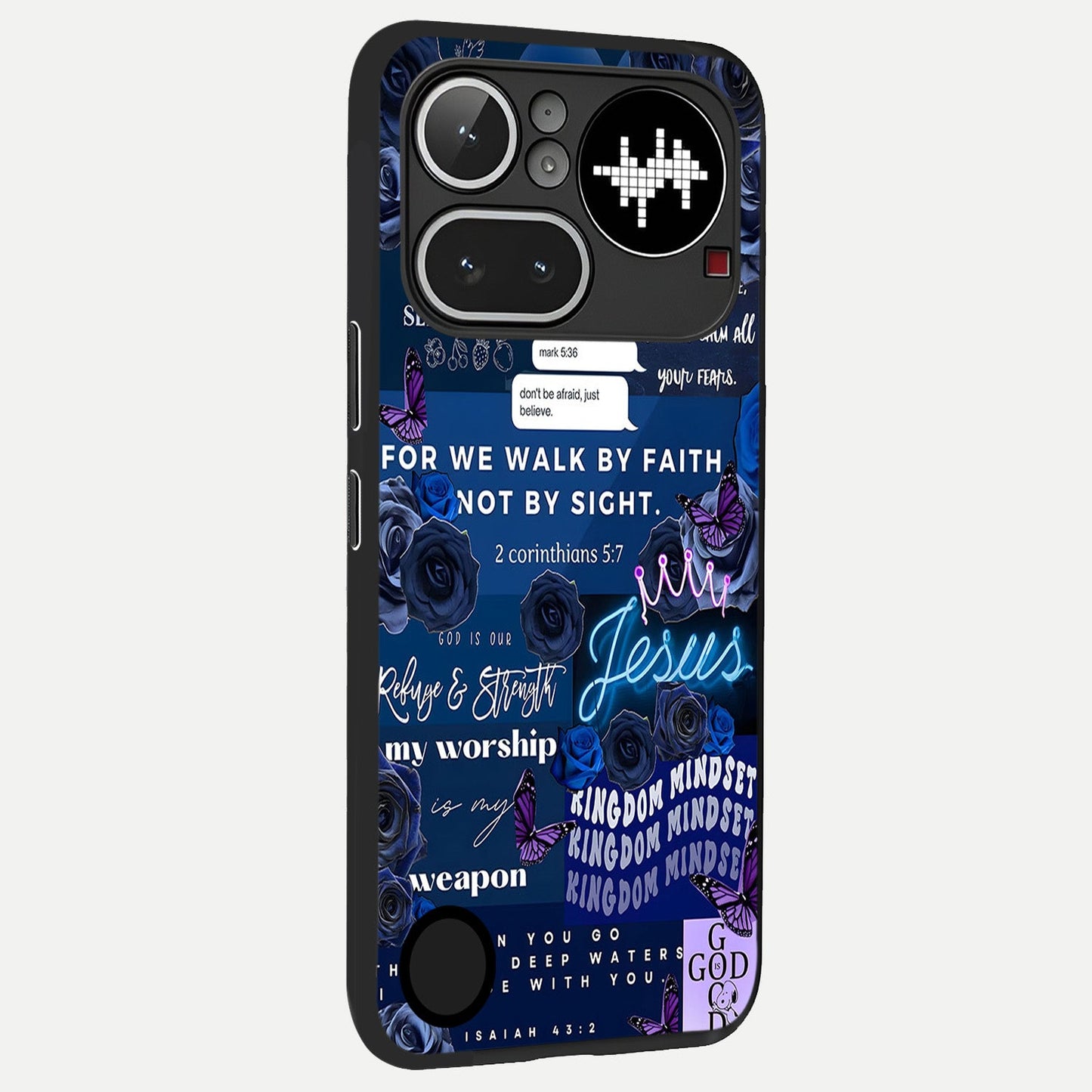 Kingdom Faith Glow back cover For Nothing Phone 4A Pro slim fit glass case with vibrant aesthetic design