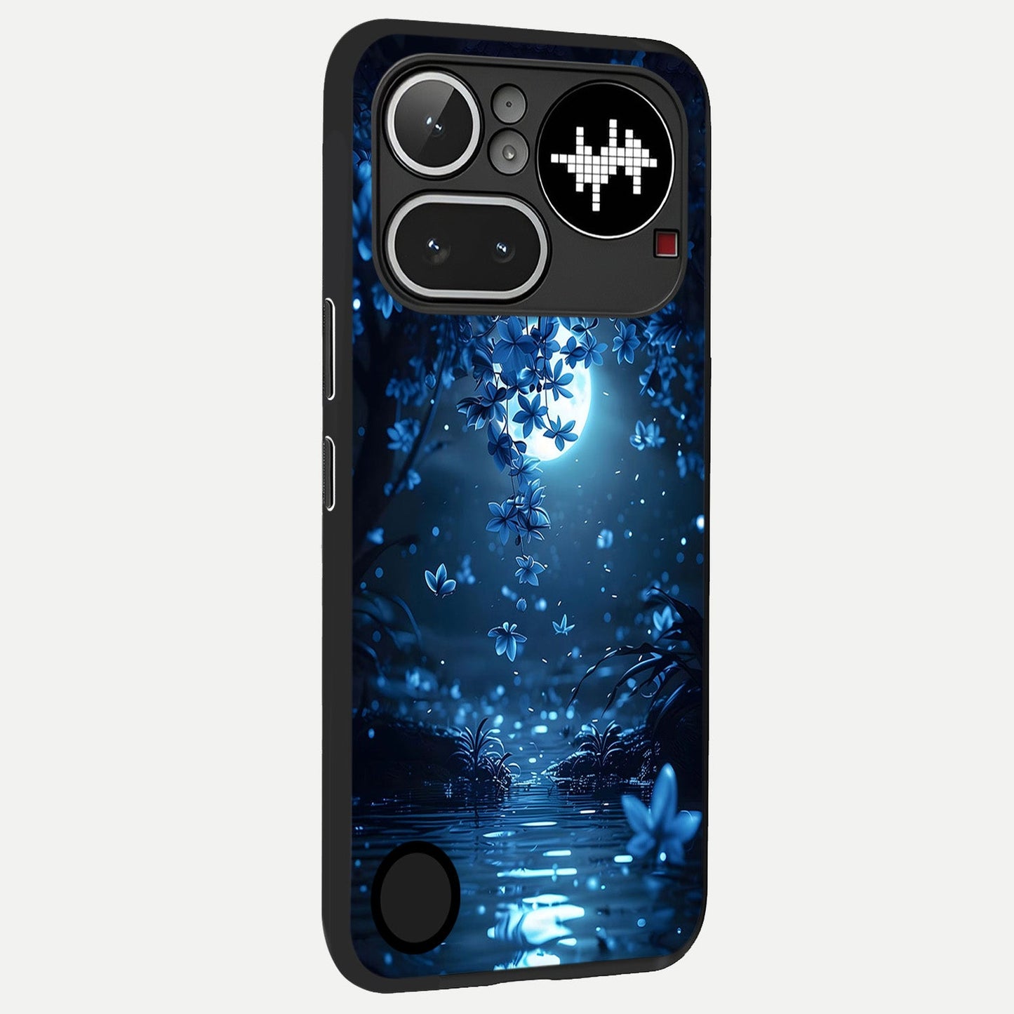 Moonlight Petal Dream back cover For Nothing Phone 4A Pro slim fit glass case with vibrant aesthetic design