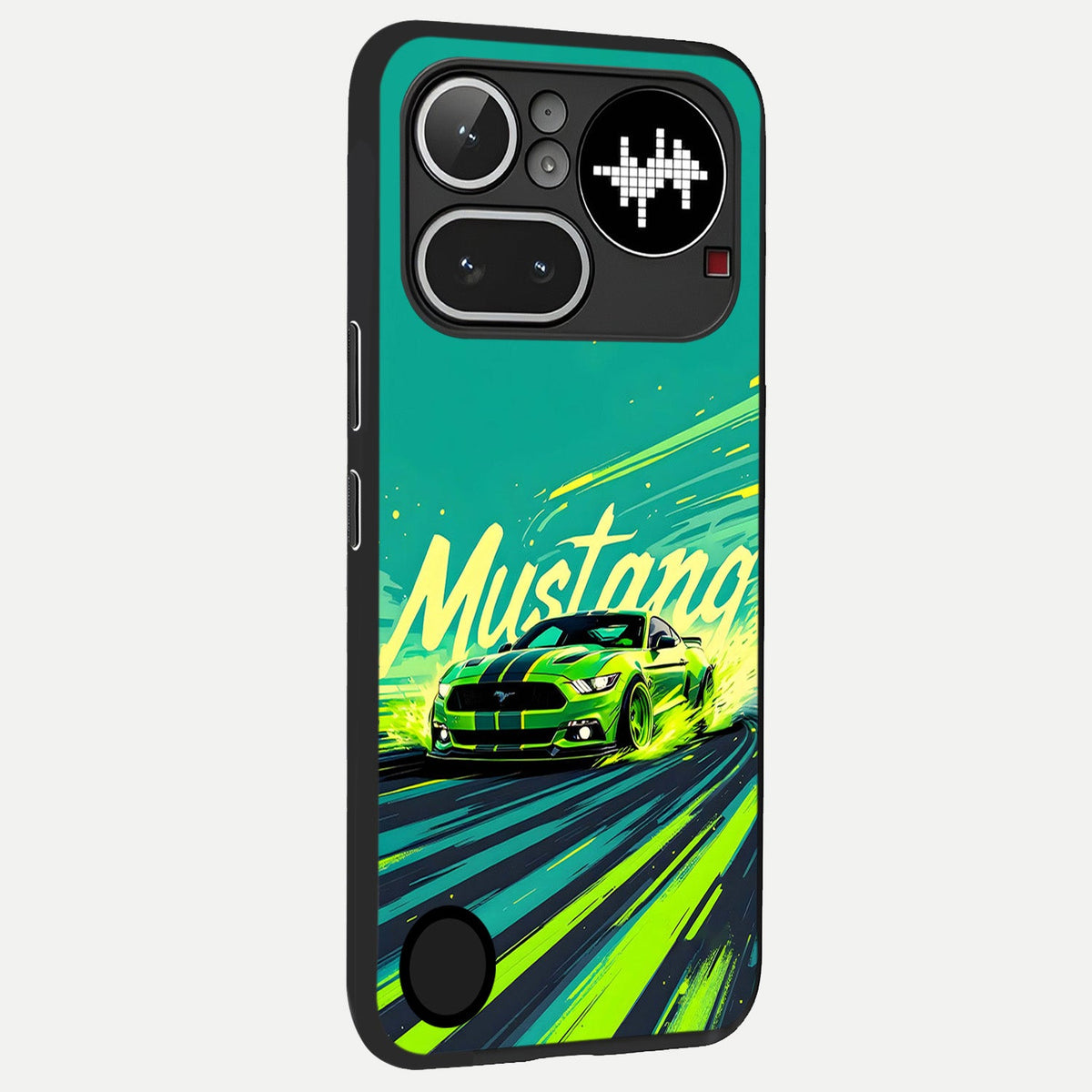 Mustang Bang back cover For Nothing Phone 4A Pro slim fit glass case with vibrant aesthetic design