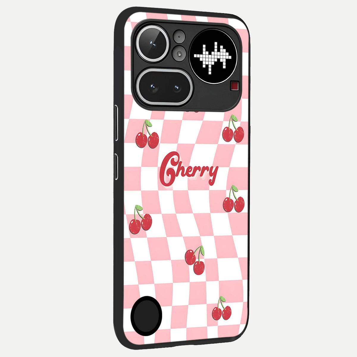 Sweet Cherry Vibes back cover For Nothing Phone 4A Pro slim fit glass case with vibrant aesthetic design