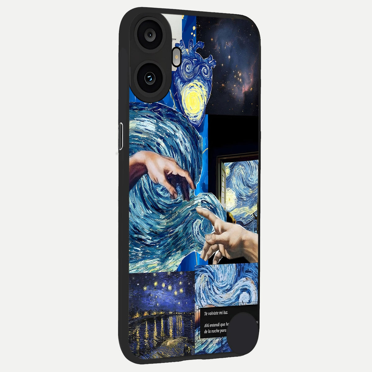 Aesthetic Vando Hands back cover For CMF Phone 1 slim fit glass case with vibrant aesthetic design