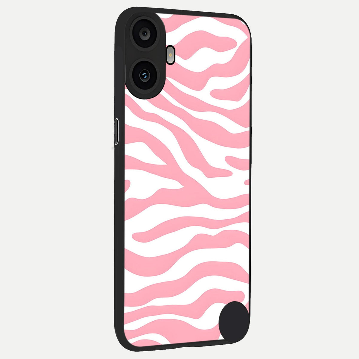Blush Zebra Flow back cover For CMF Phone 1 slim fit glass case with vibrant aesthetic design